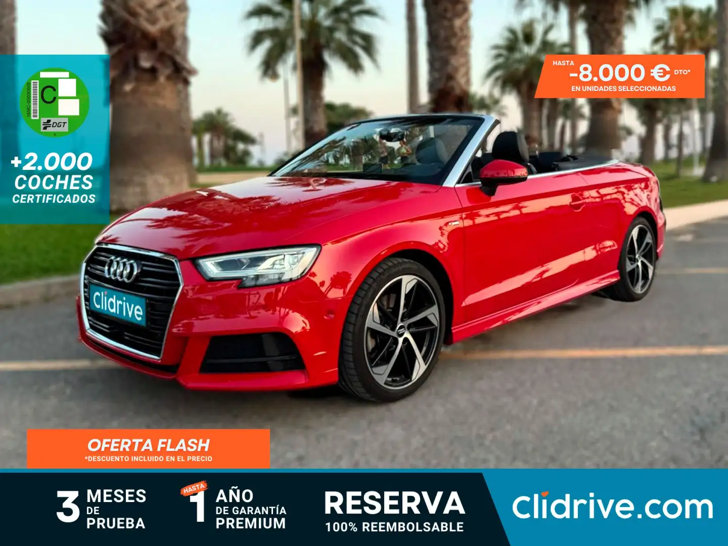 Audi A3 Cabrio 40 TFSI S line S tronic 140kW Rojo - 1