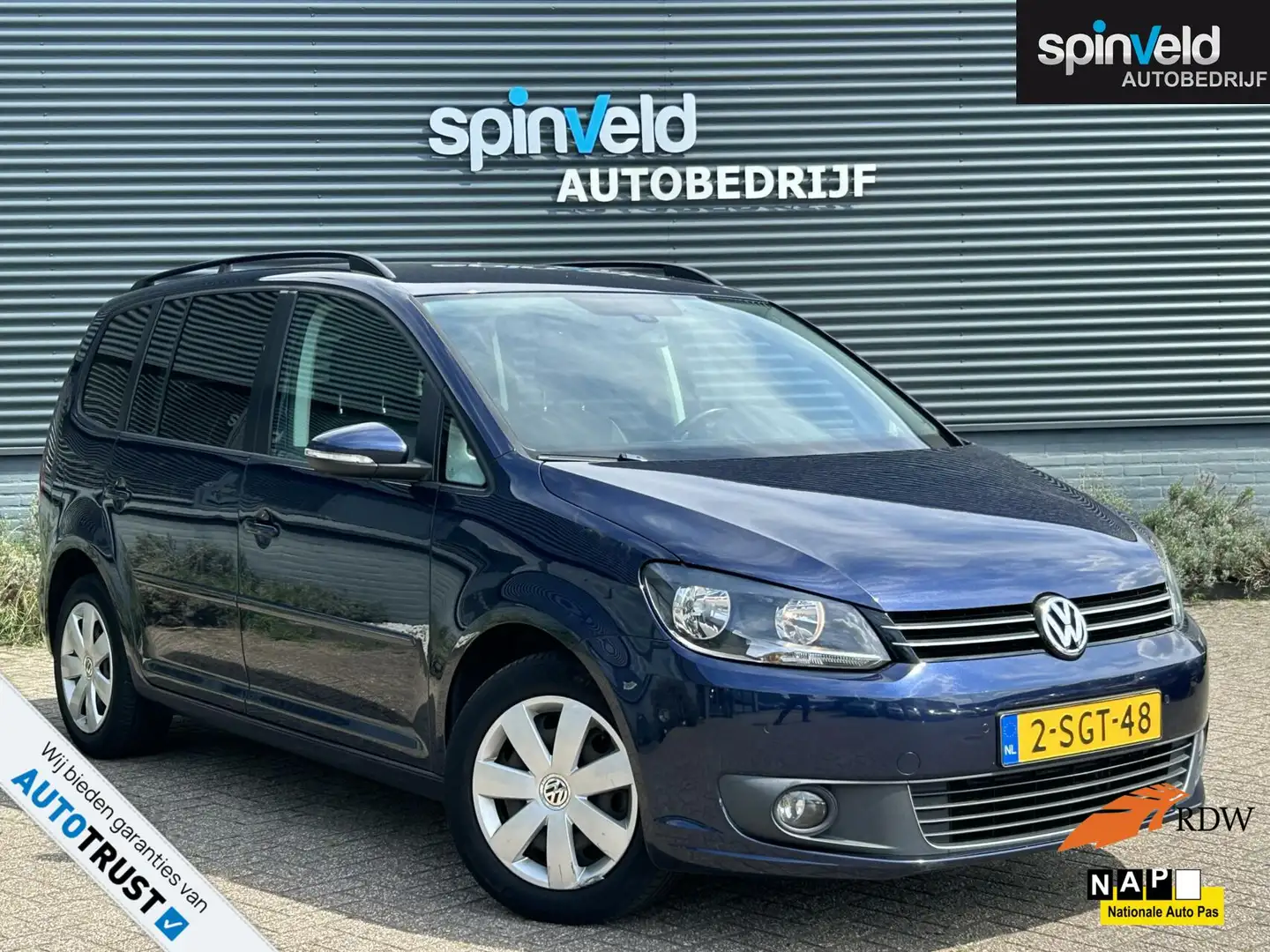 Volkswagen Touran 1.4 TSI Comfortline BJ'13 NAP NL NAVI CLIMATE Bleu - 1