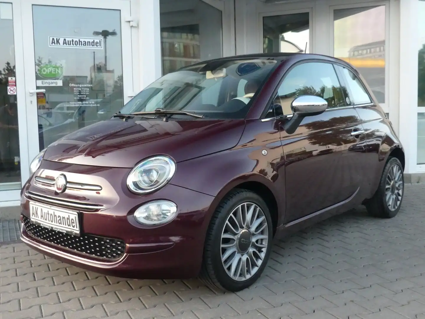 Fiat 500 Mirror Navi Bluetooth Rot - 1