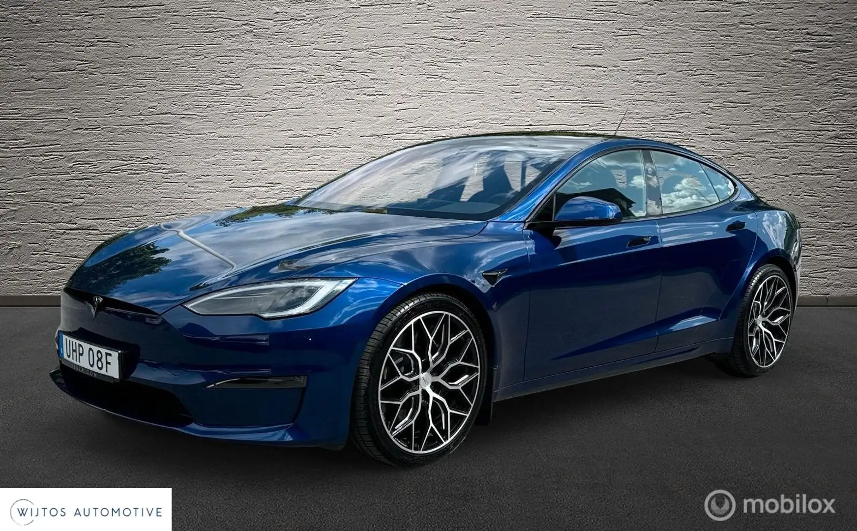 Tesla Model S Long Range, 671 pk, 21 Vossen, Autopilot, trek Blau - 1