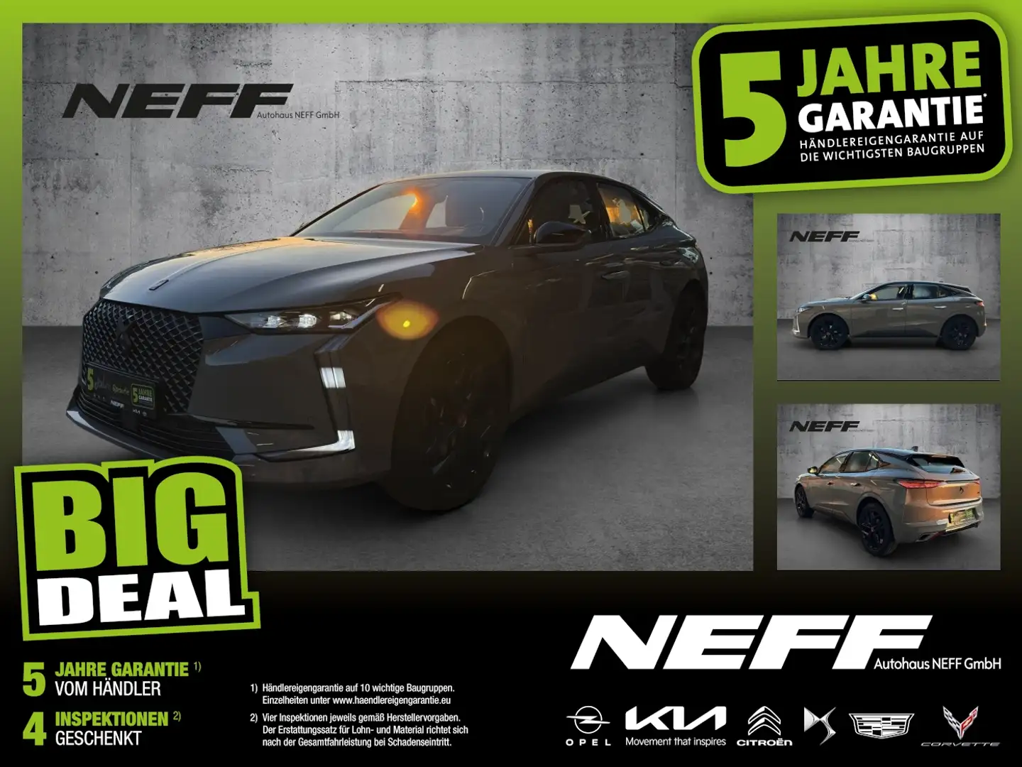 DS Automobiles DS 4 1.2 PureTech 130 S&S Performance Line LED Grau - 1