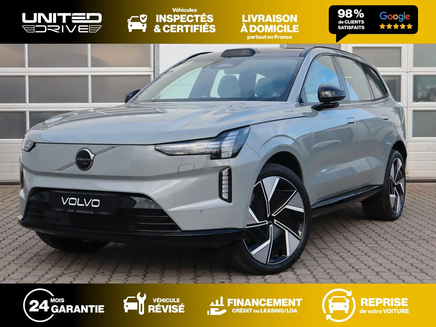Volvo EX90 Ultra 7pl  Electrique 408CV Gri - 1