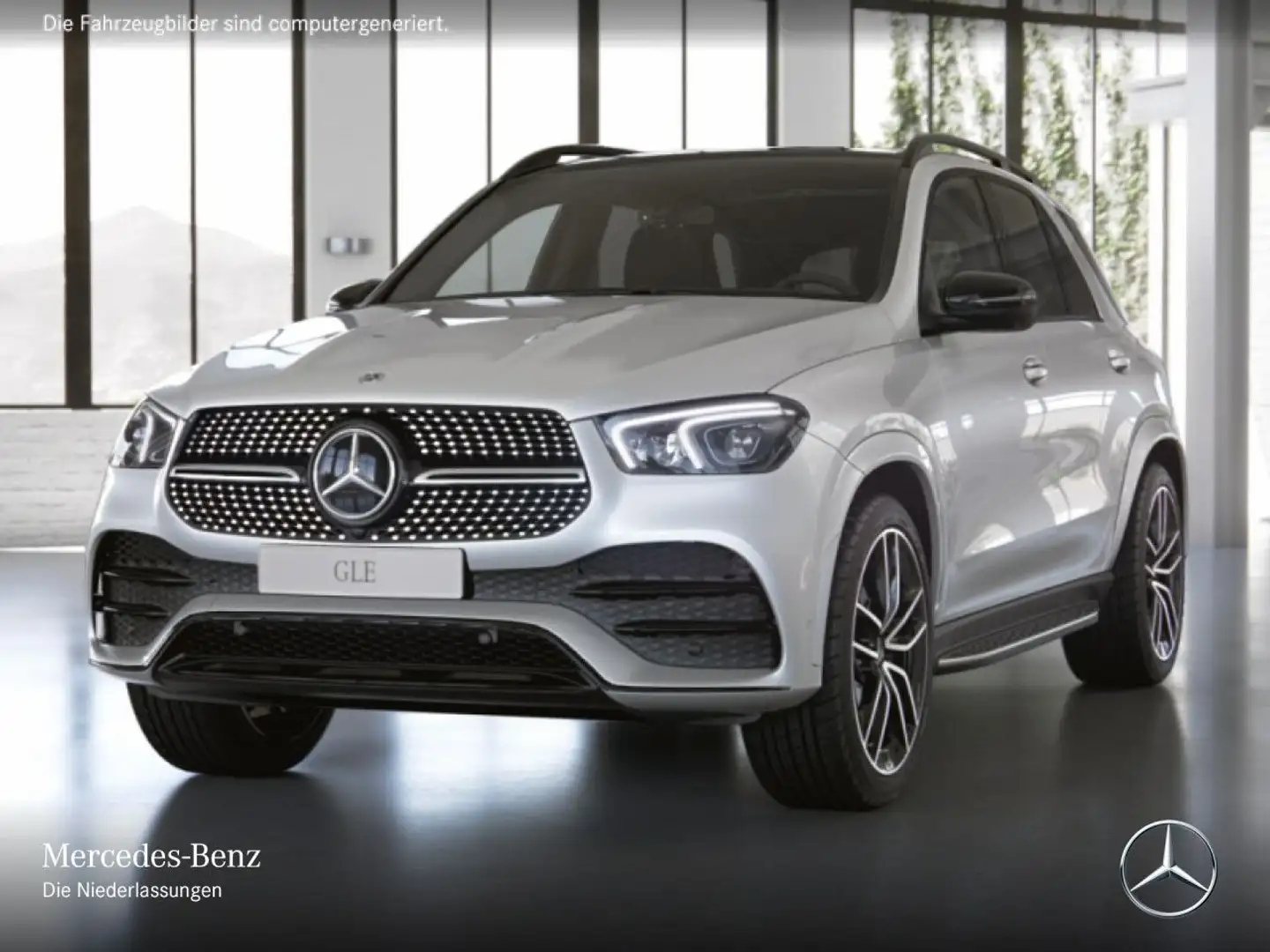 Mercedes-Benz GLE 400 d 4M AMG+NIGHT+PANO+360+AHK+LED+FAHRASS+9G Weiß - 2