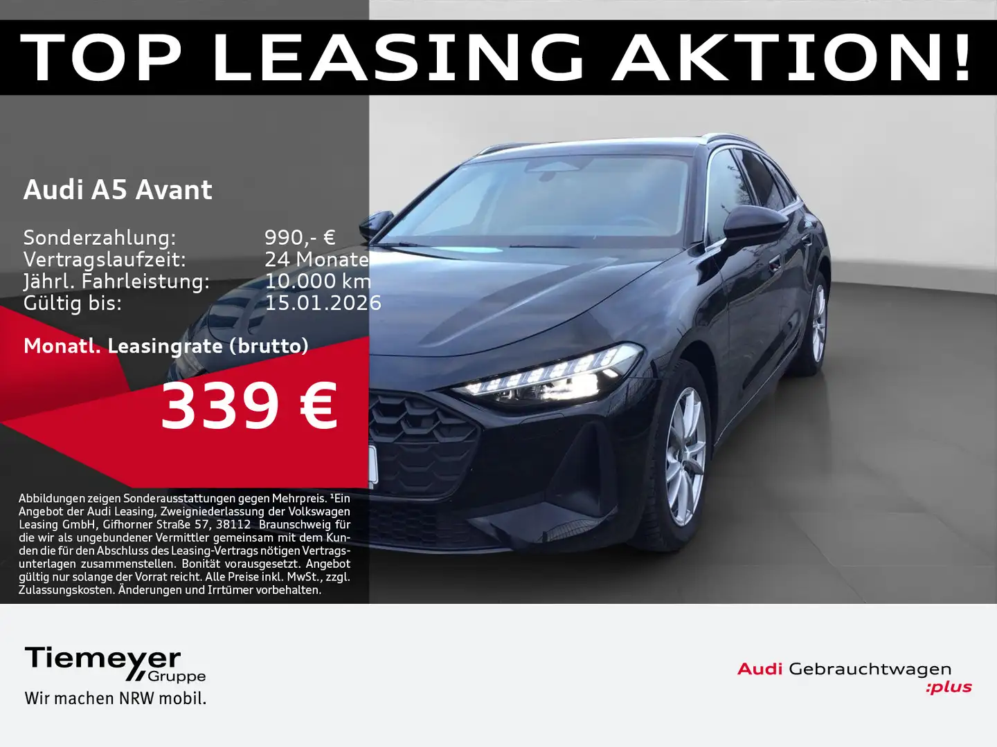 Audi A5 TDI B&O HuD ACC LEDER KAMERA Schwarz - 1