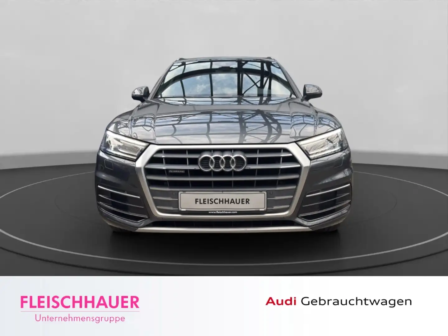 Audi Q5 quattro S-line 40 TDI S-tronic Navi Leder Bi-Xenon Gris - 2