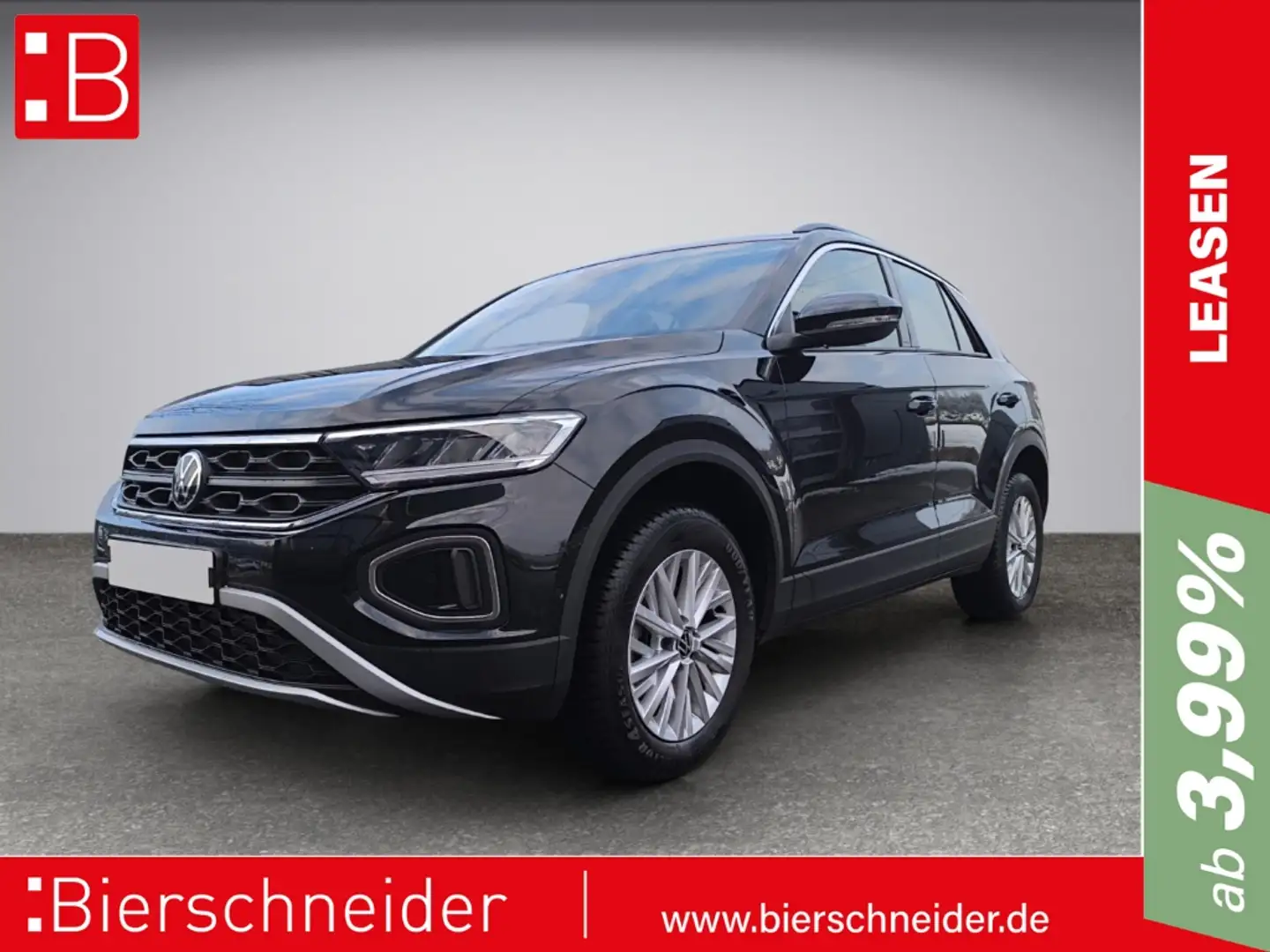 Volkswagen T-Roc 2.0 TDI Life 5-J-GAR NAVI AHK LED Schwarz - 1