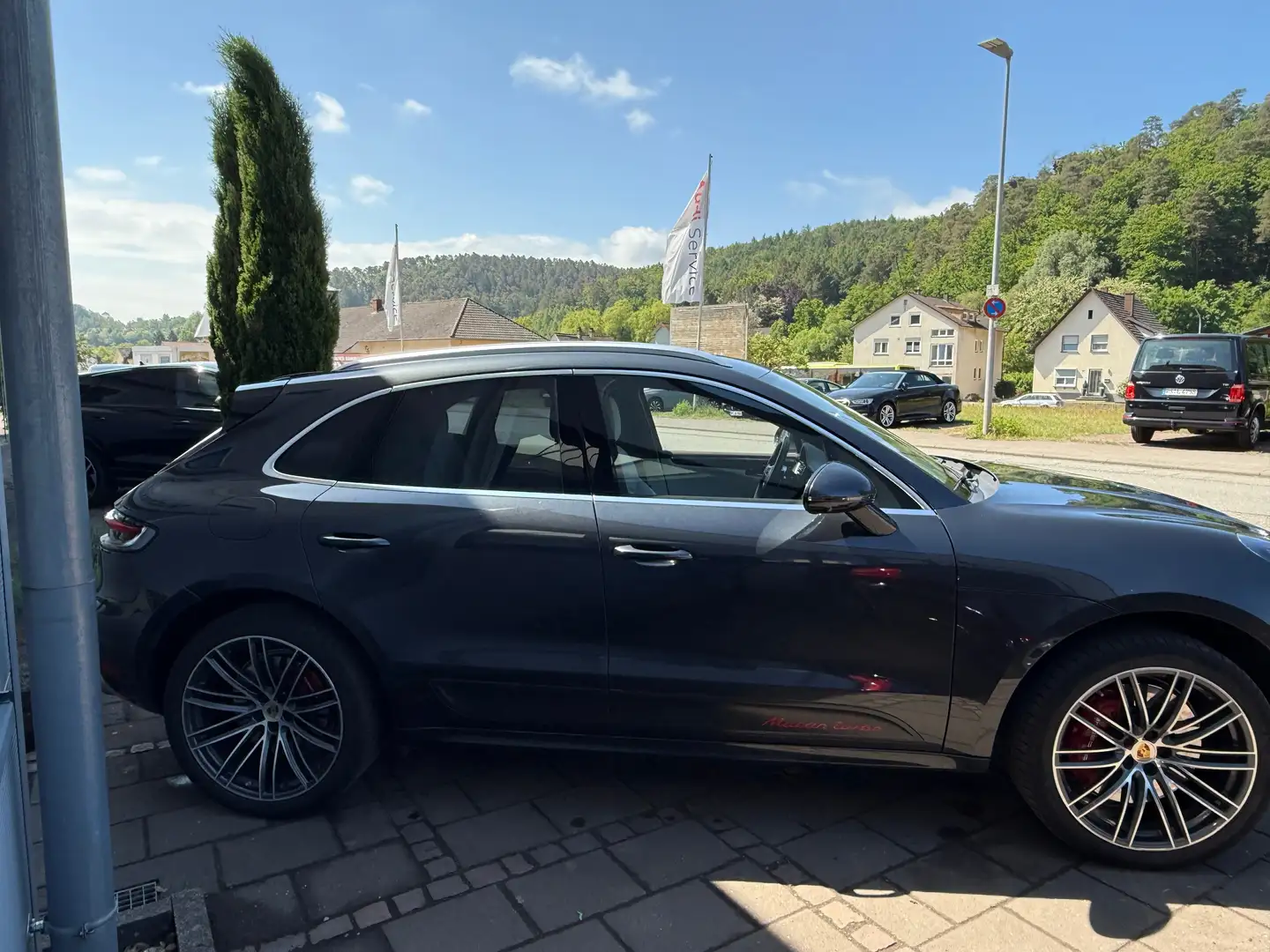 Porsche Macan Turbo/SehrGepflegt/Leder/Standheizung/Klappenaus Grijs - 2