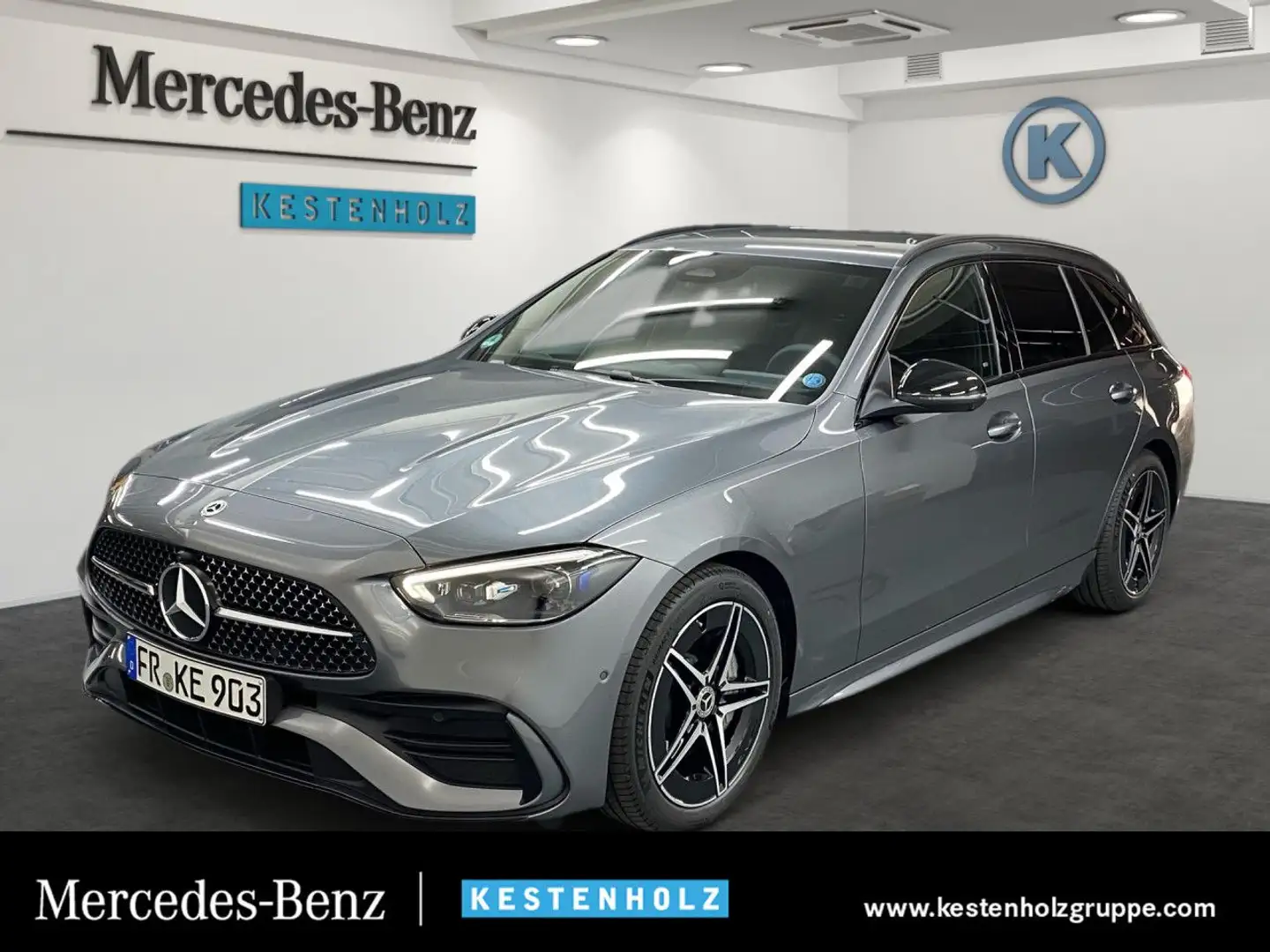 Mercedes-Benz C 220 d T-Modell AMG+AHK+PARK+DISTR+DIGITAL Grau - 1