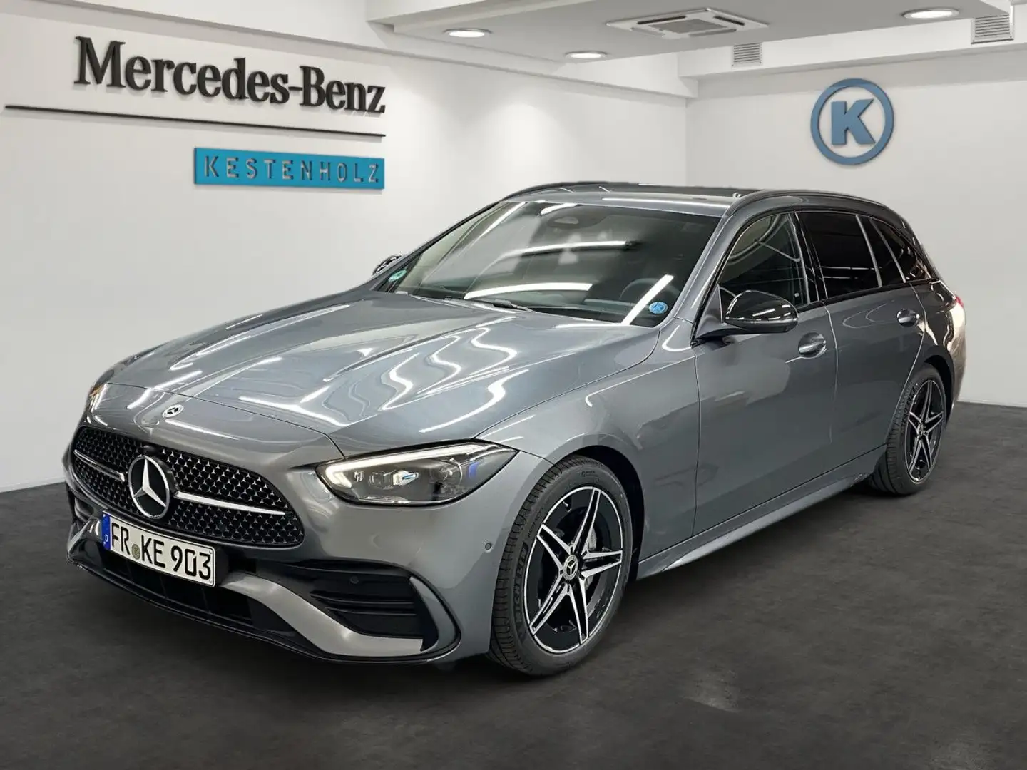Mercedes-Benz C 220 d T-Modell AMG+AHK+PARK+DISTR+DIGITAL Grau - 2