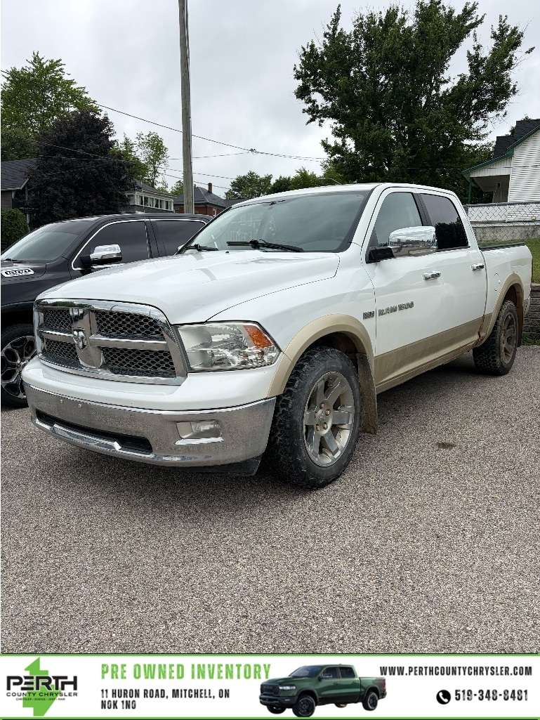 White 2011 RAM 1500 Pickup Truck Four-Wheel Drive Automatic