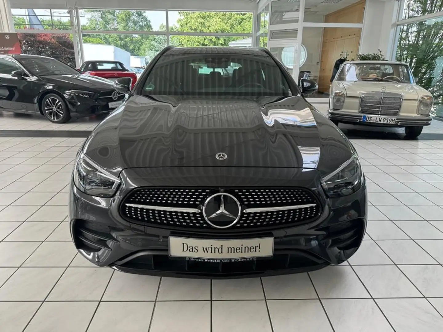 Mercedes-Benz E 400 d 4MATIC T-Modell Pano HUD Night ACC PDC Grau - 2