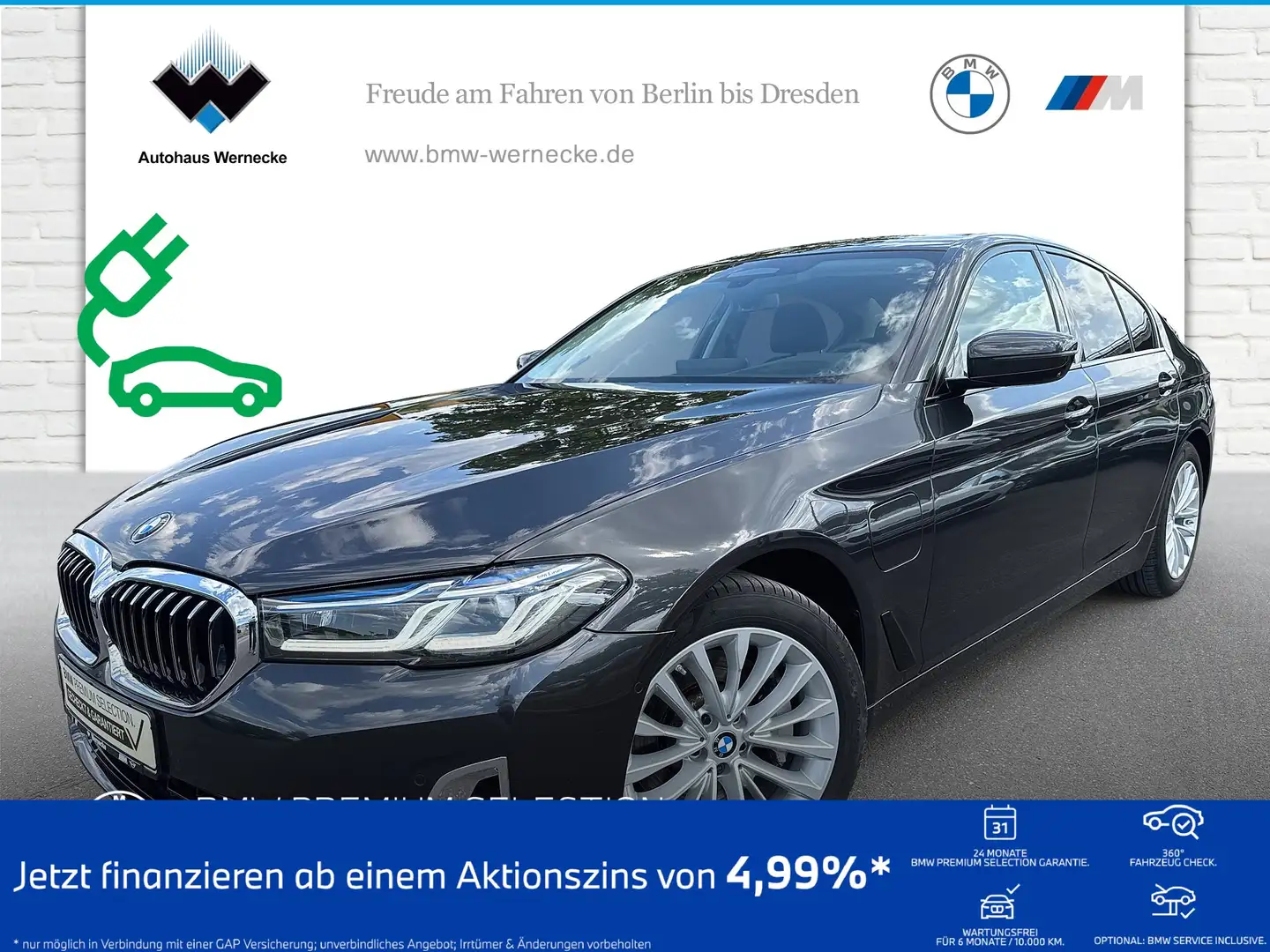 BMW 530 e Limousine Head-Up HK HiFi DAB WLAN Shz siva - 1