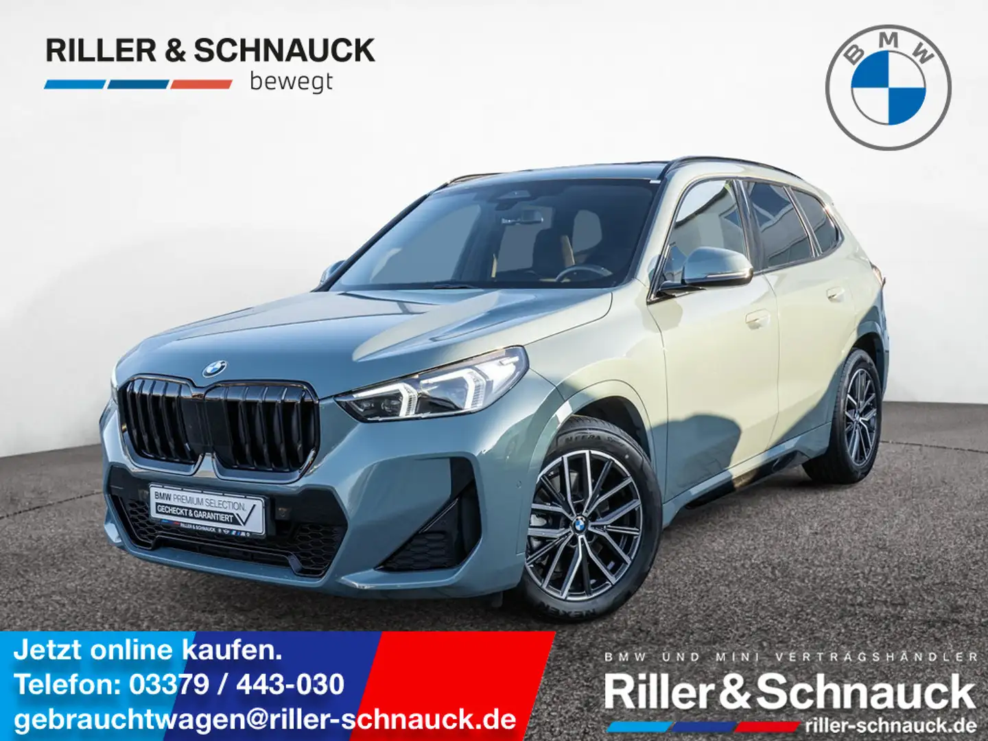 BMW X1 xDrive 23d M-Sport NAVI AHK ACC LED PANO Grün - 1