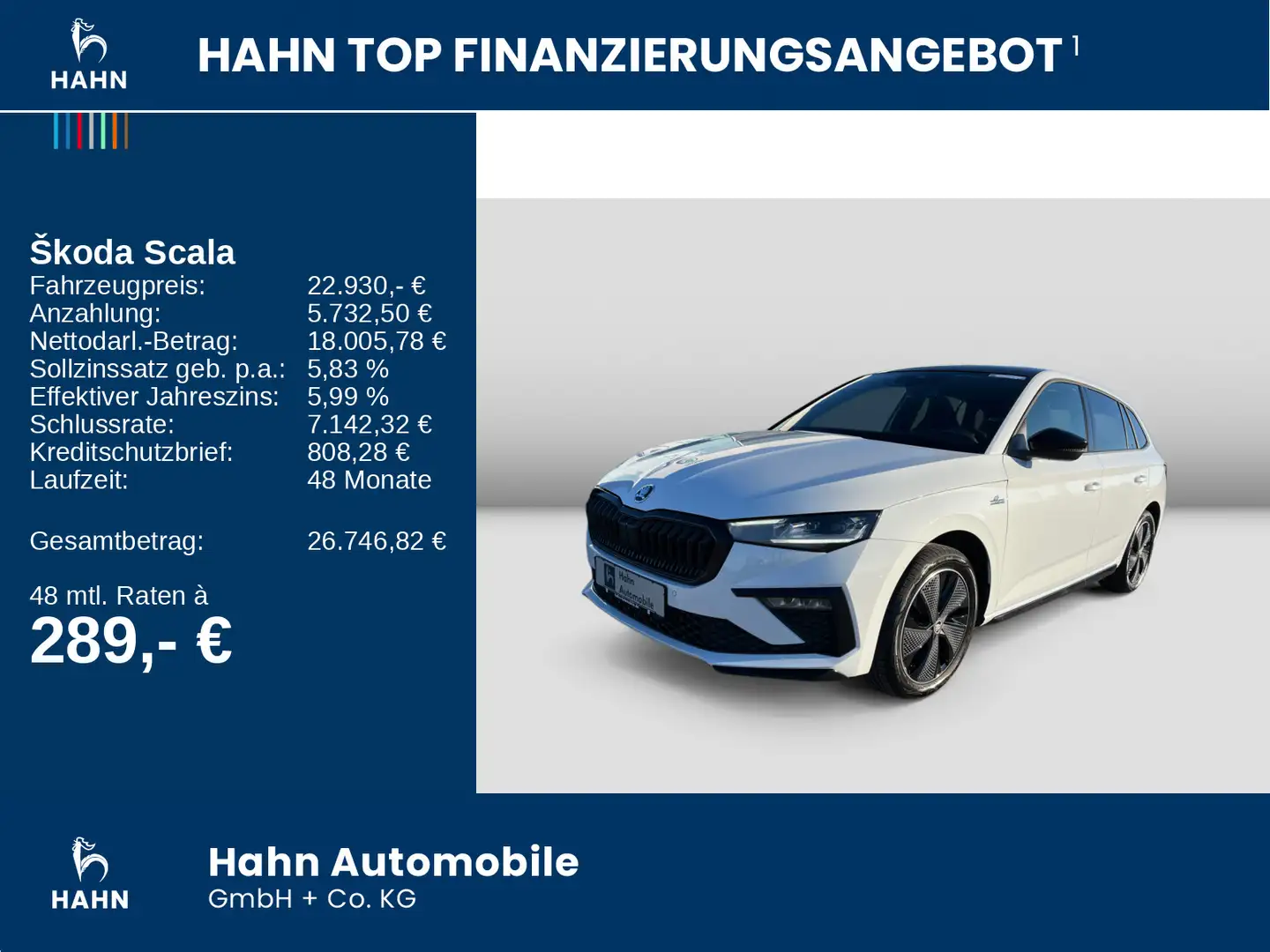 Skoda Scala 1.0TSI Monte Carlo Cam Voll-LED Pano SHZ Weiß - 2