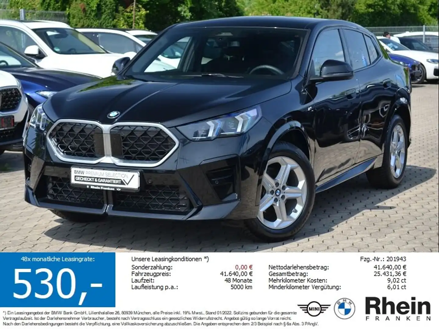 BMW X2 sDrive20d M Sport Ad.LED.Harm/Kard.AHK.Kamera Noir - 1