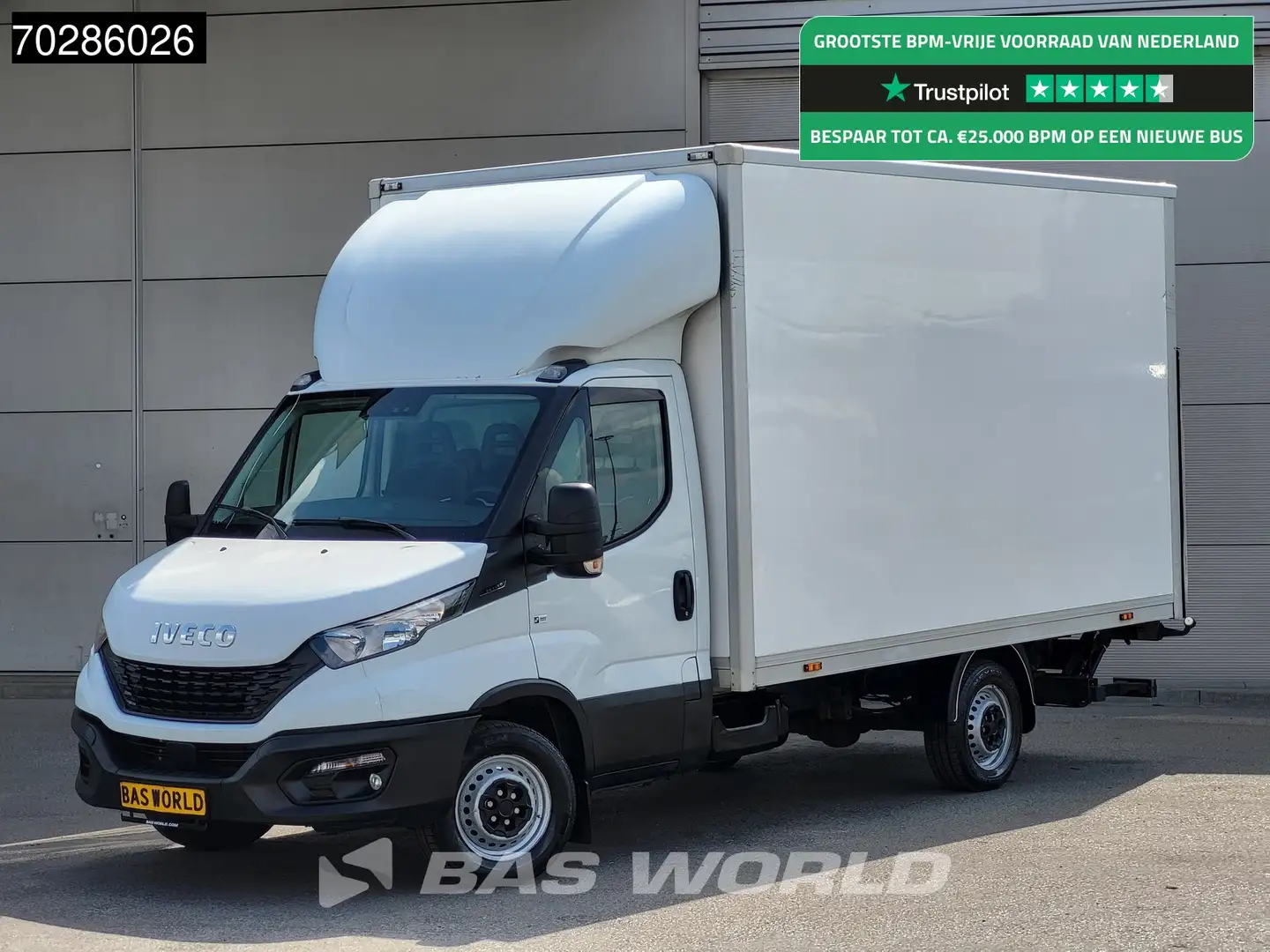 Iveco Daily 35S14 Laadklep Zijdeur Bakwagen Airco Cruise Euro6 Wit - 1