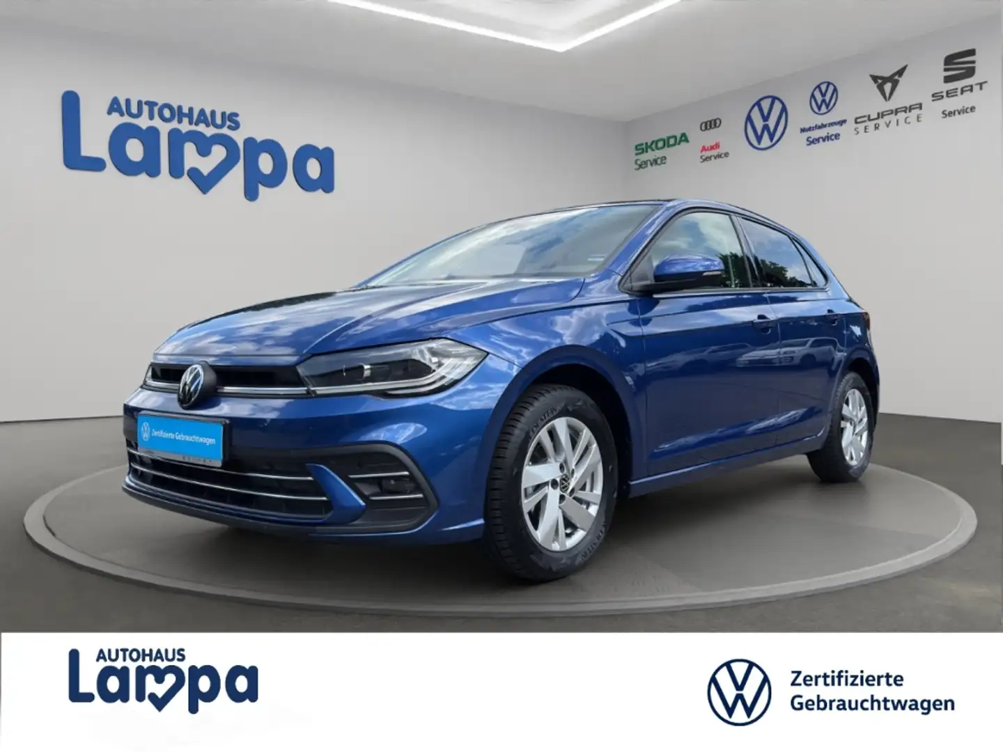 Volkswagen Polo VI Style 1.0 TSI DSG RFK,SHZ,ACC,Matrix-LED Blau - 1