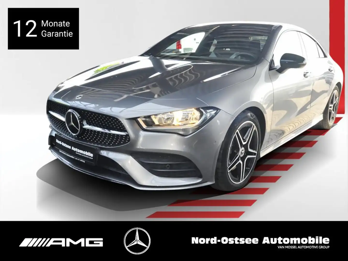 Mercedes-Benz CLA 220 COUPÉ 4M AMG KAMERA PANO NIGHT KEYLESS Gris - 1