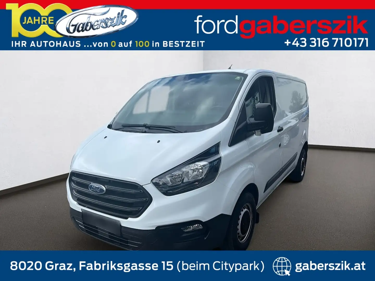 Ford Transit Custom Kasten 2,0 L1H1 260 Blanc - 1
