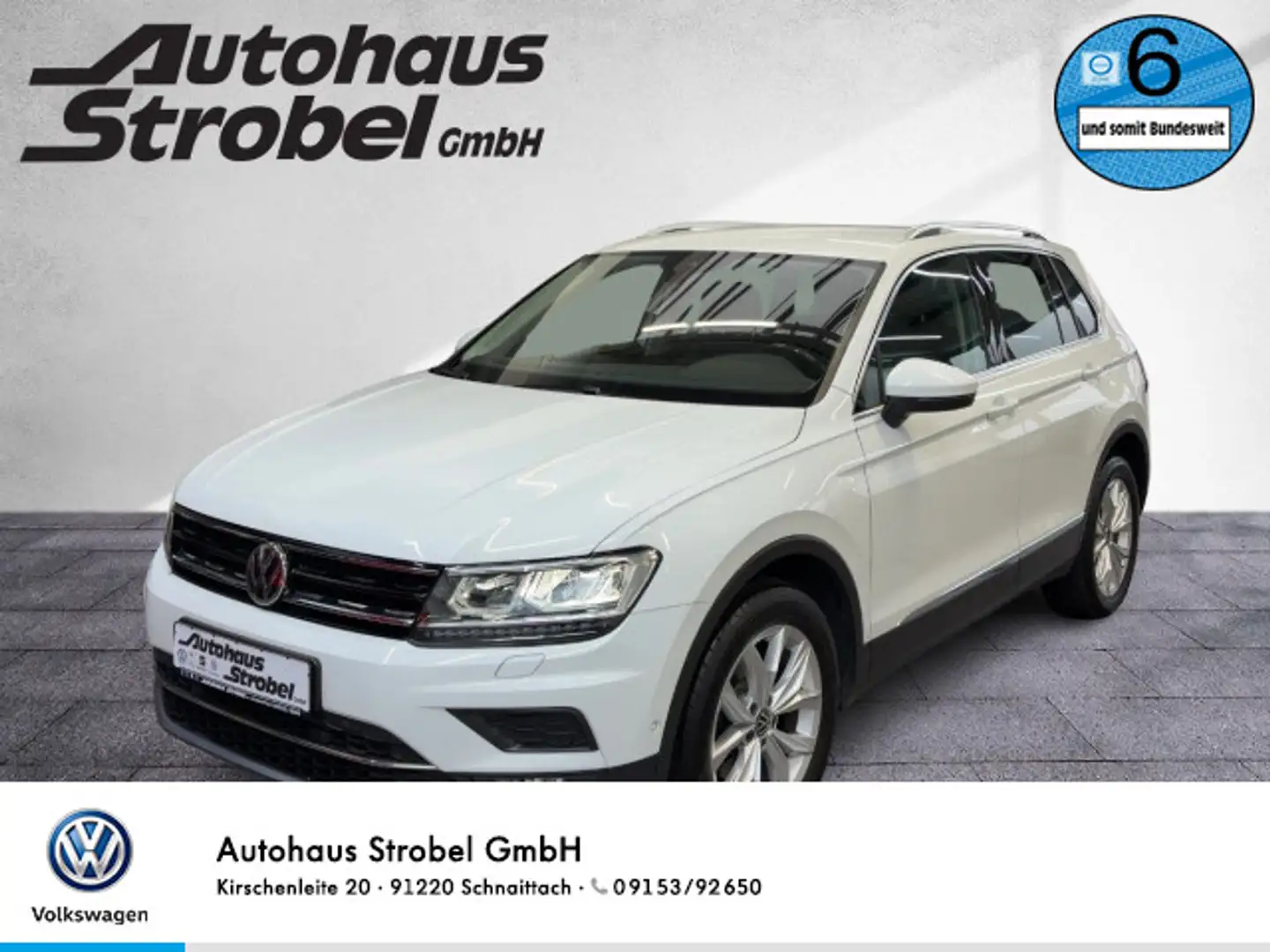 Volkswagen Tiguan 2.0 TDI DSG 4M Highline Standh. ACC LED N Weiß - 1