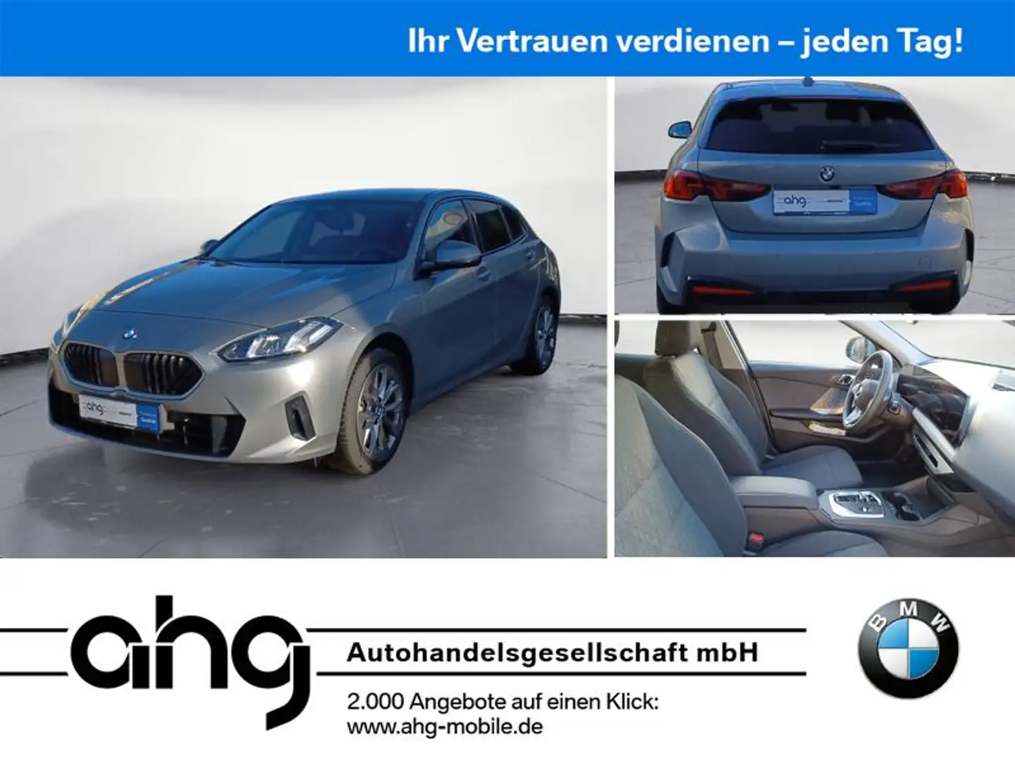 BMW 123 xDrive Steptronic Navi Rückfahrkamera Klimaa Grau - 1