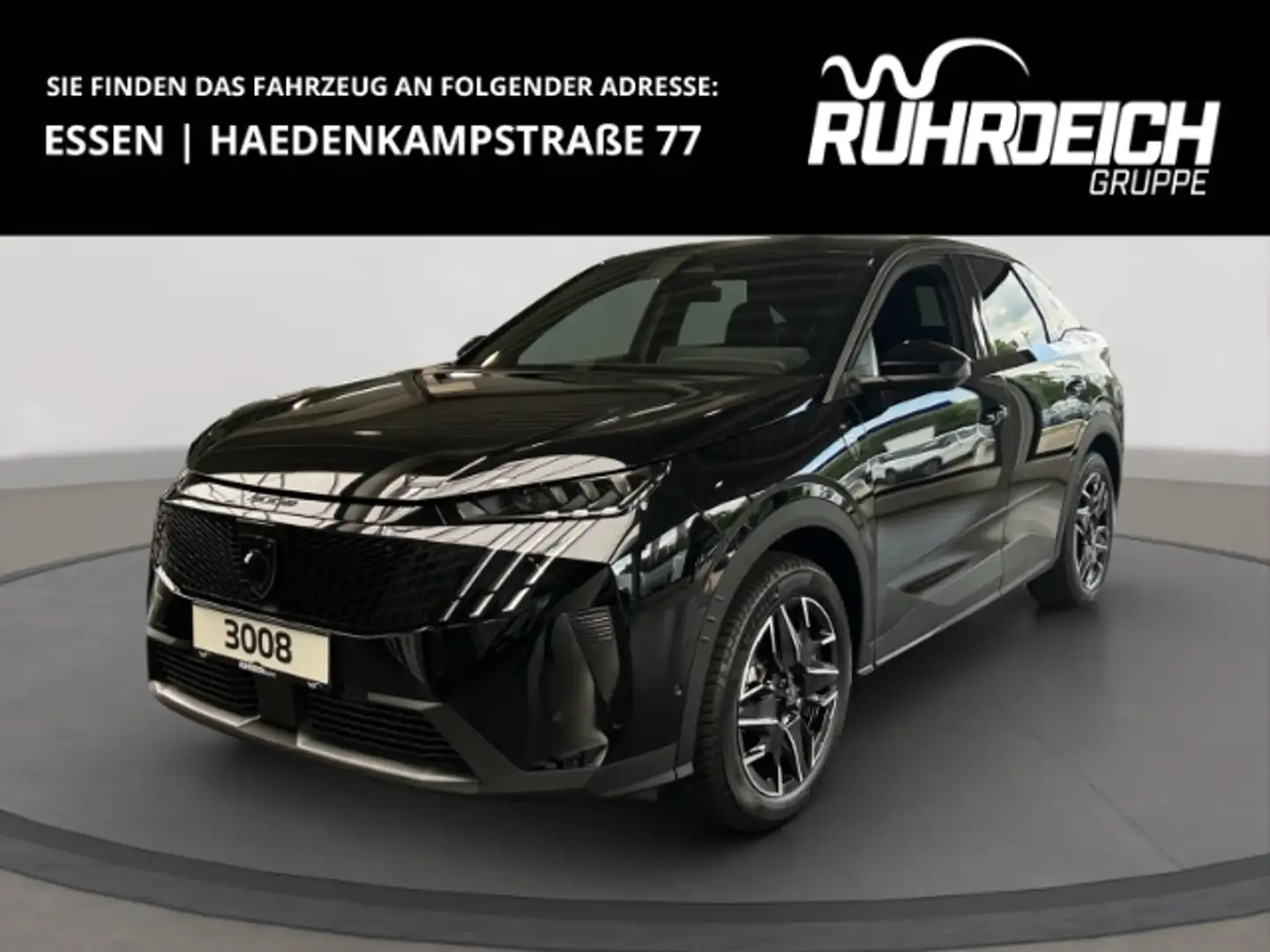 Peugeot 3008 MILD-HYBRID 145 GT FOCAL PANO 360°KAM SHZ Schwarz - 1