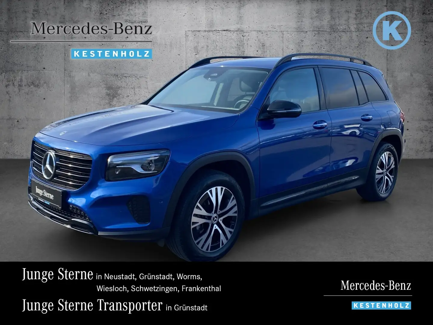 Mercedes-Benz GLB 200 GLB 200 PROGRESSIVE+7-SITZER+NIGHT+DISTR+STANDHZ Bleu - 1