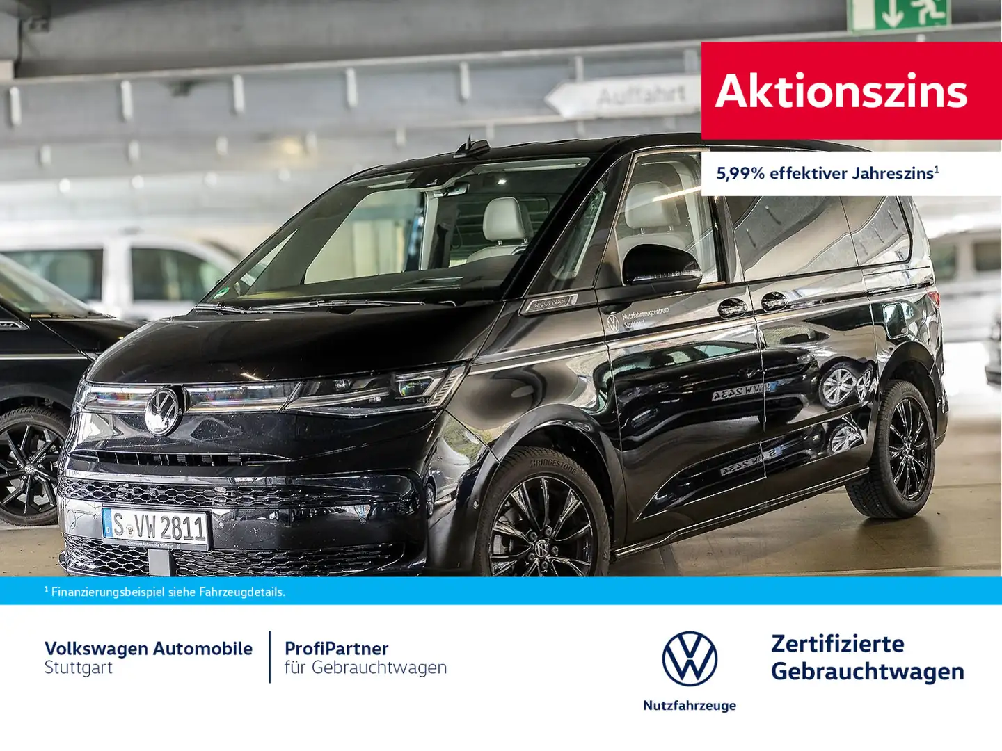 Volkswagen T7 Multivan Style DSG 2.0 TDI Euro 6d ISC FCM Schwarz - 1