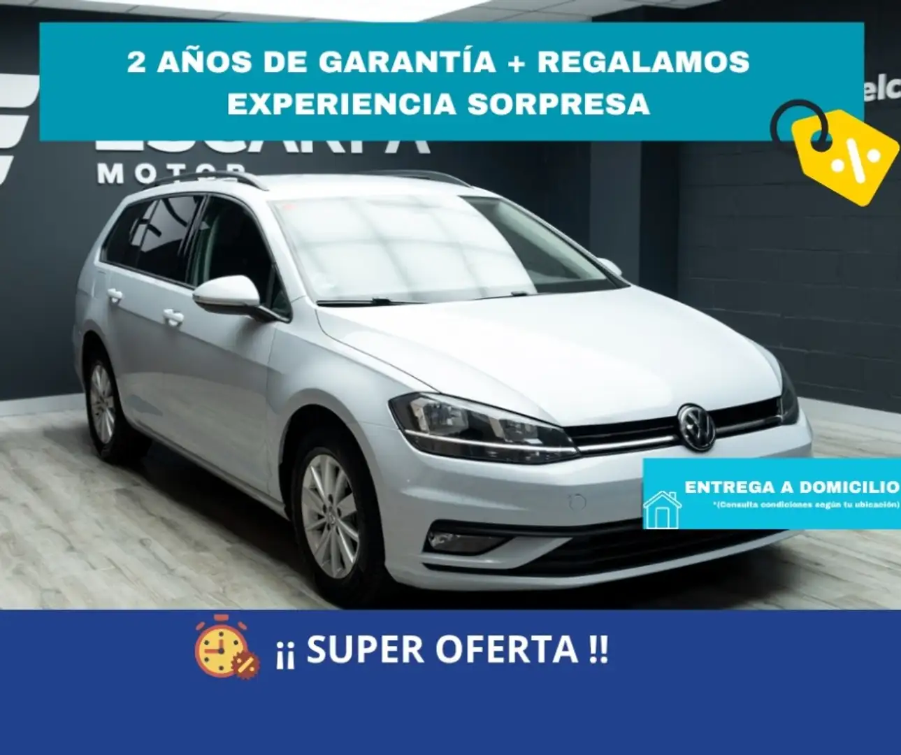 Volkswagen Golf Familiar Manual de 5 Puertas Gris - 1