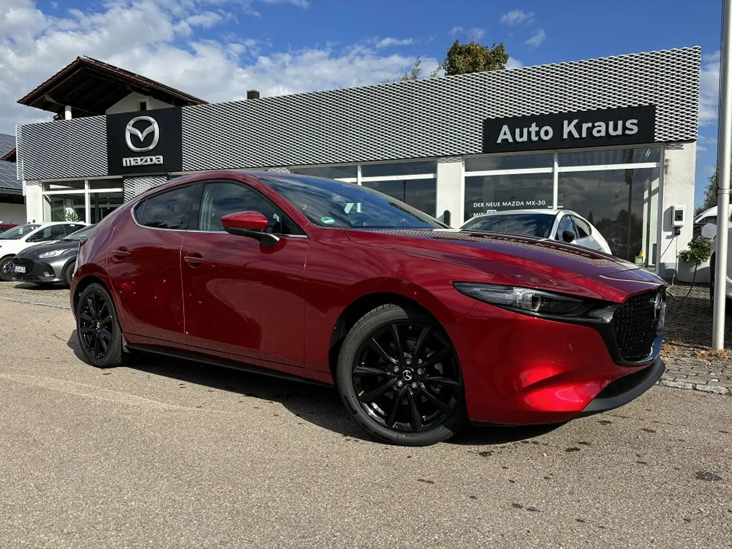 Mazda 3 e-SKYACTIV-X 186 EXCLUSIVELINE Design-Paket Rojo - 1