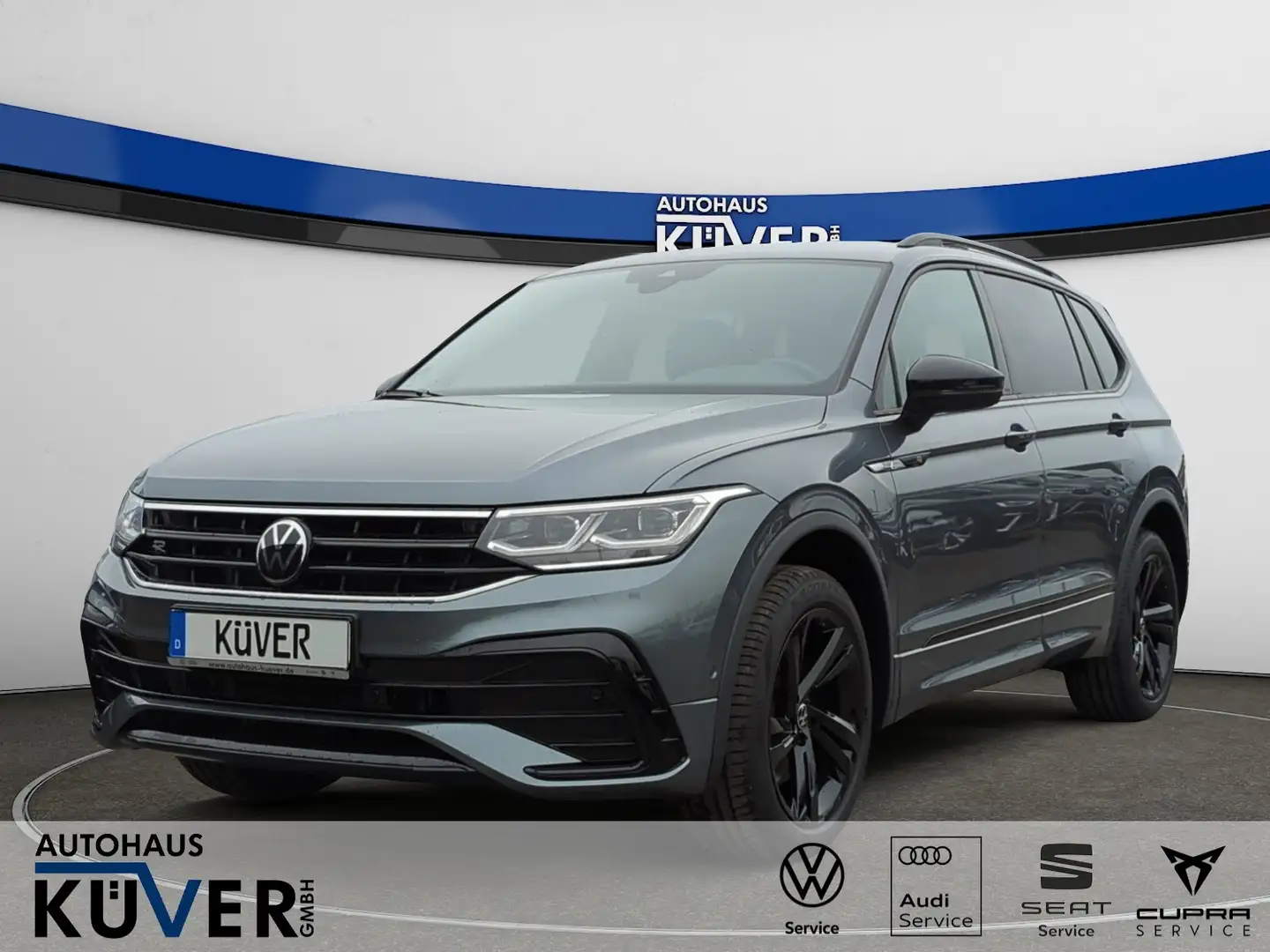 Volkswagen Tiguan Allspace R-Line 2,0 TDI DSG 4M+Navi+AHK Grau - 1