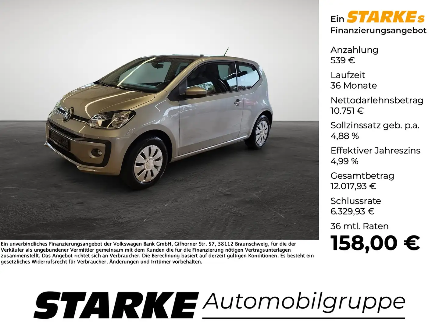 Volkswagen up! 1.0 MPI Basis Срібний - 1