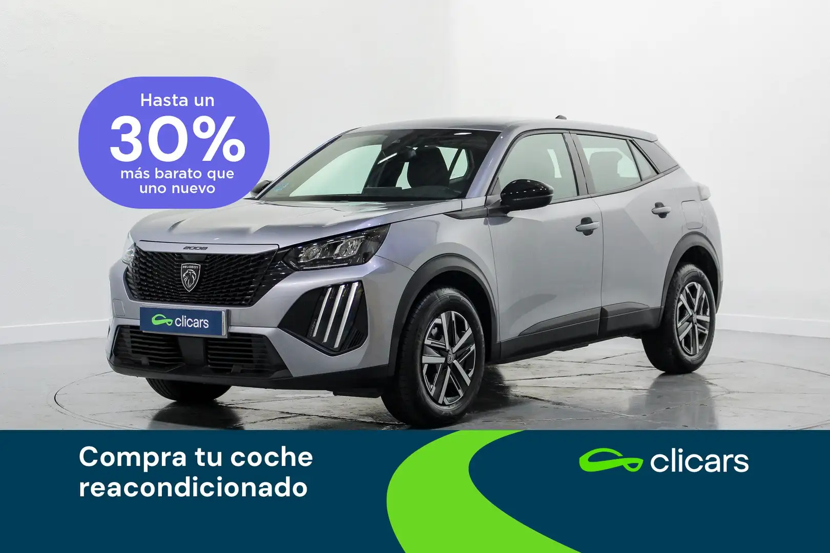Peugeot 2008 1.2 PureTech S&S Active Pack 100 Plateado - 1