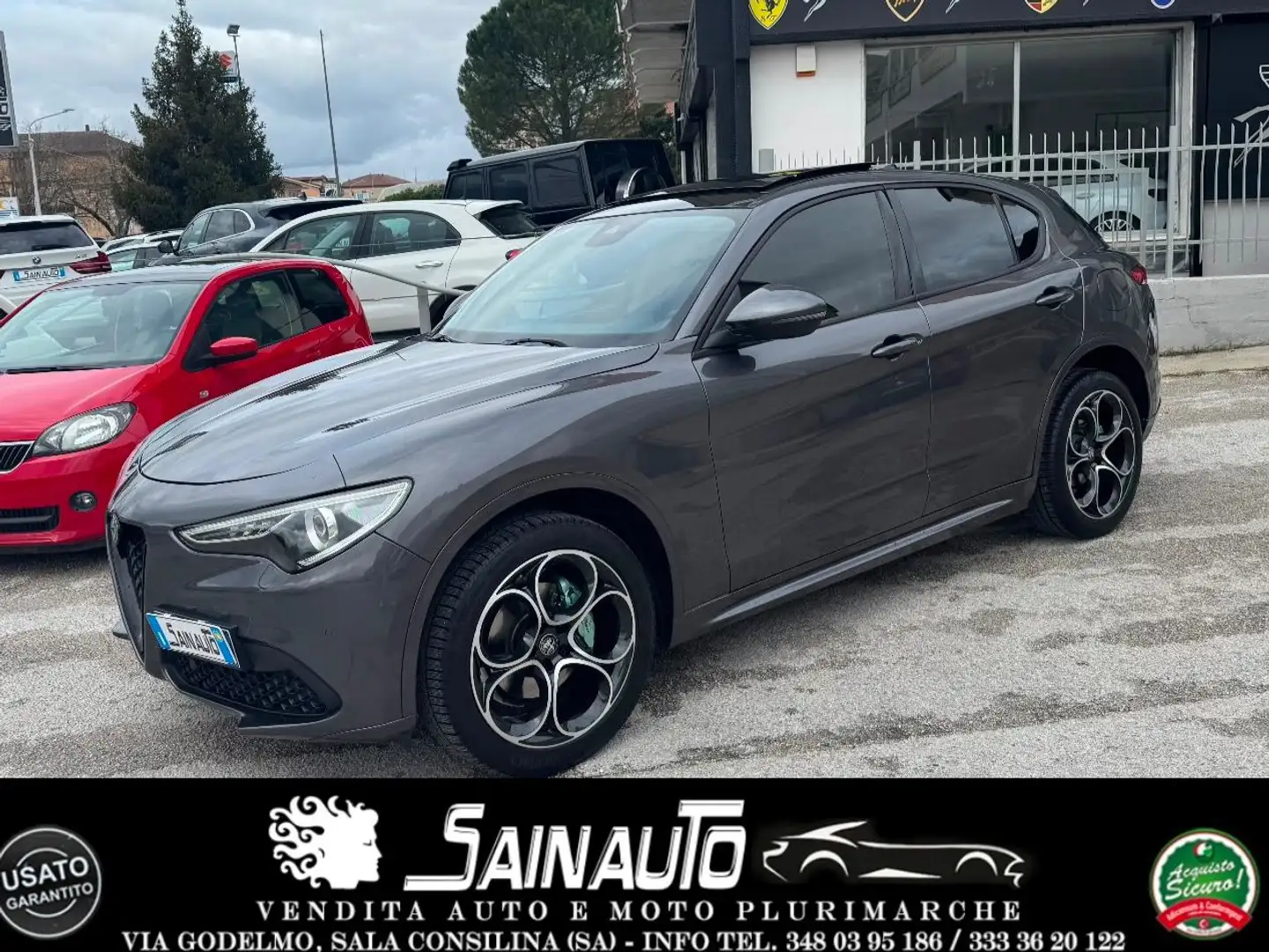Alfa Romeo Stelvio Stelvio 2.2 TD 210 CV AT8 Q4 SUPER FULL Gris - 1