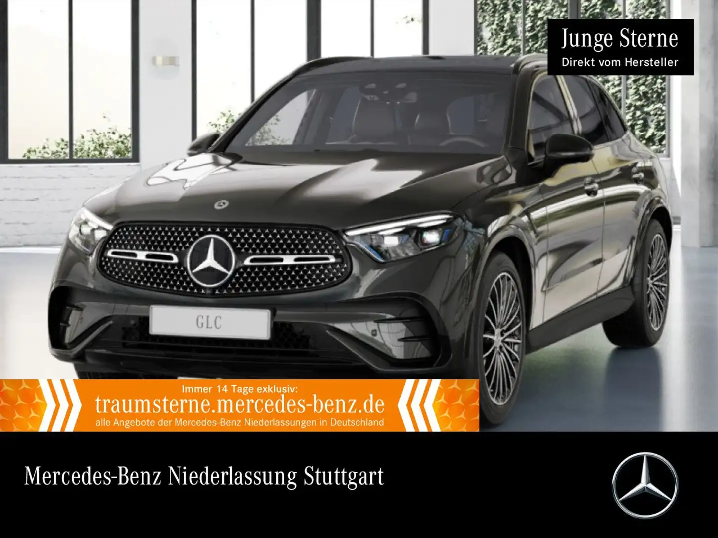 Mercedes-Benz GLC 300 d 4M AMG+NIGHT+PANO+360+AHK+BURMESTER+9G Grau - 1