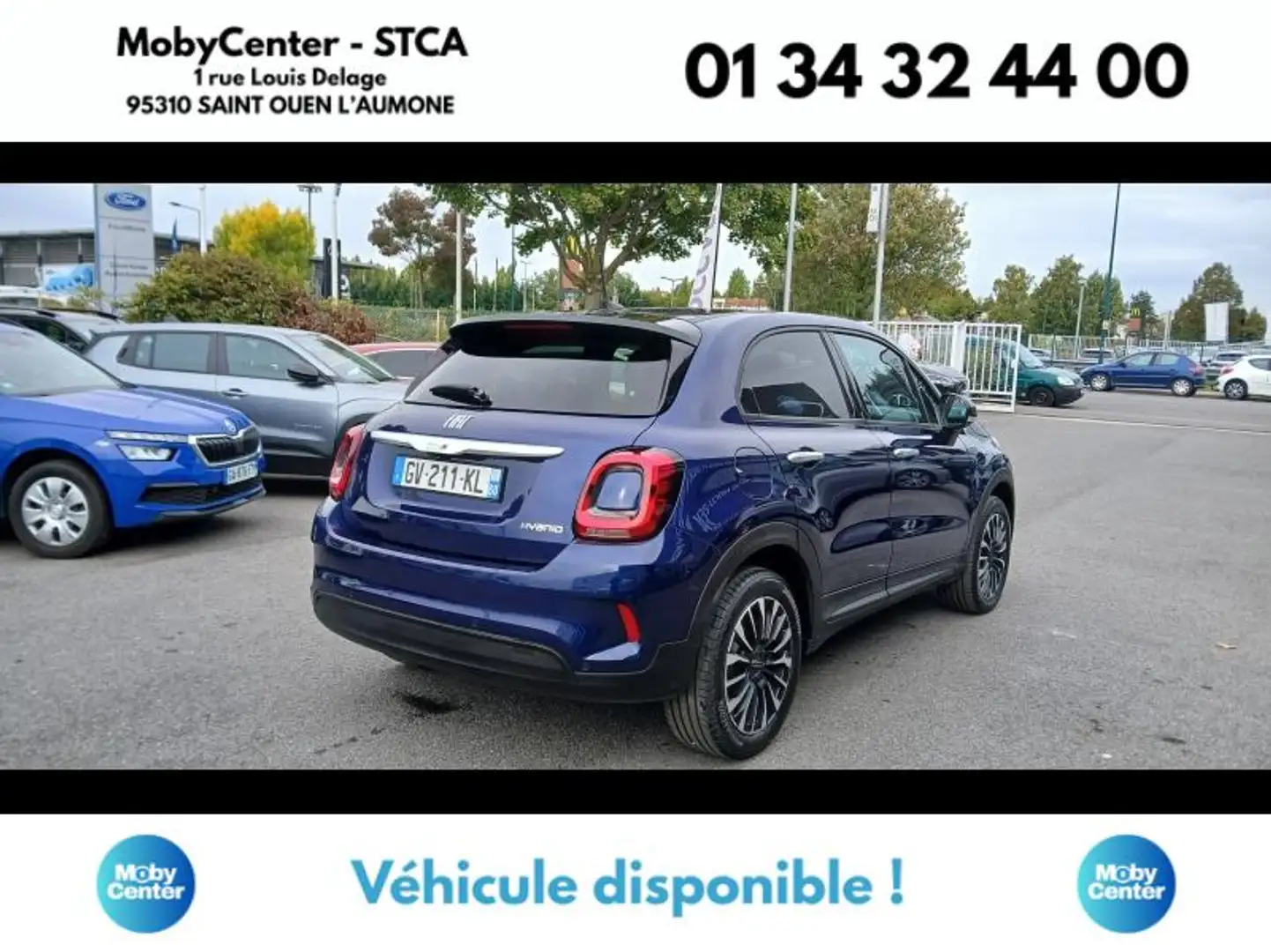 Fiat 500X 1.5 FireFly Turbo 130ch S/S Hybrid Pack Confort \u0026 Style DCT7 Bleu - 2