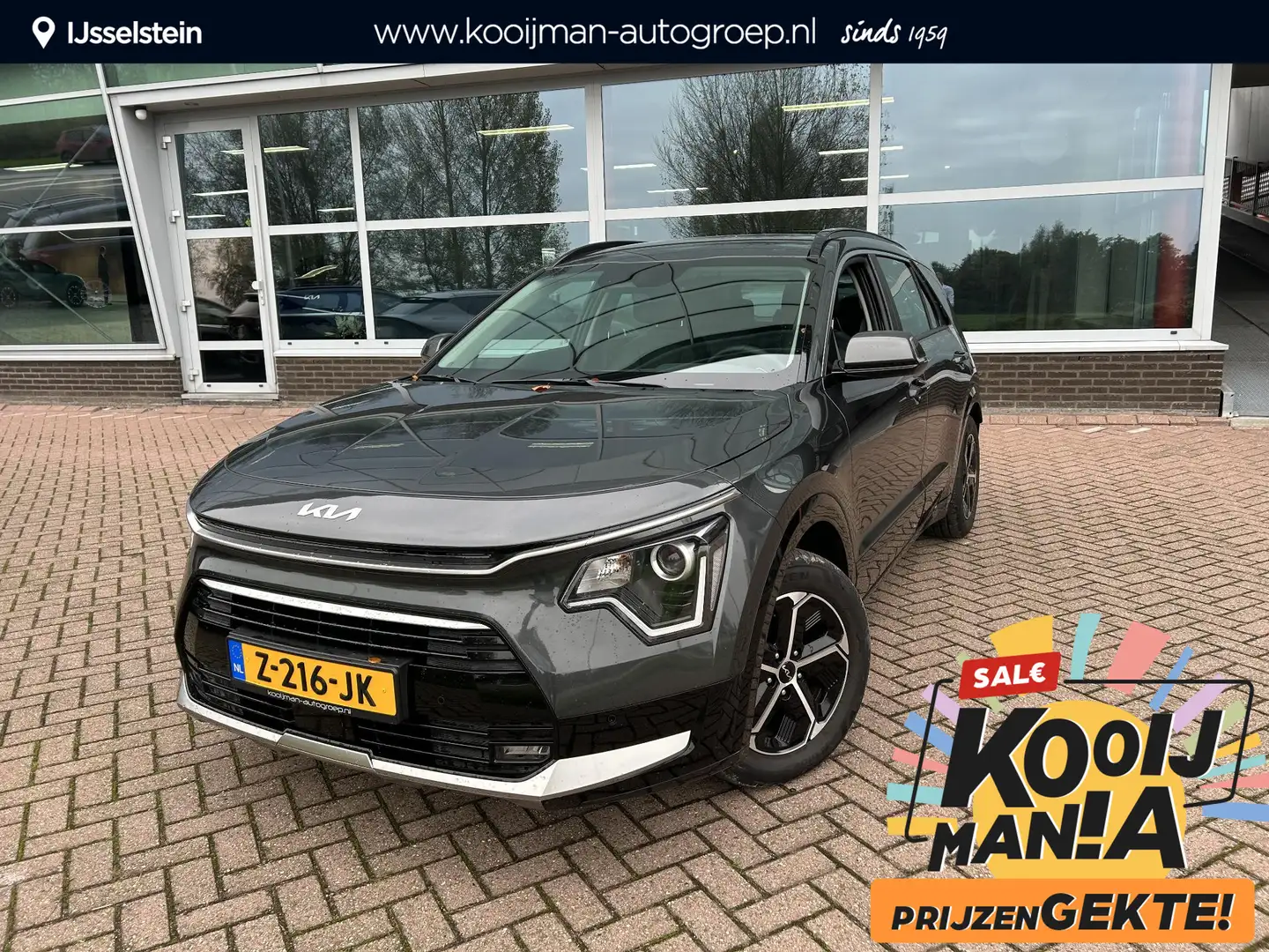 Kia Niro 1.6 GDi Hybrid DynamicLine 1300KG TREKGEWICHT | 14 Grijs - 1