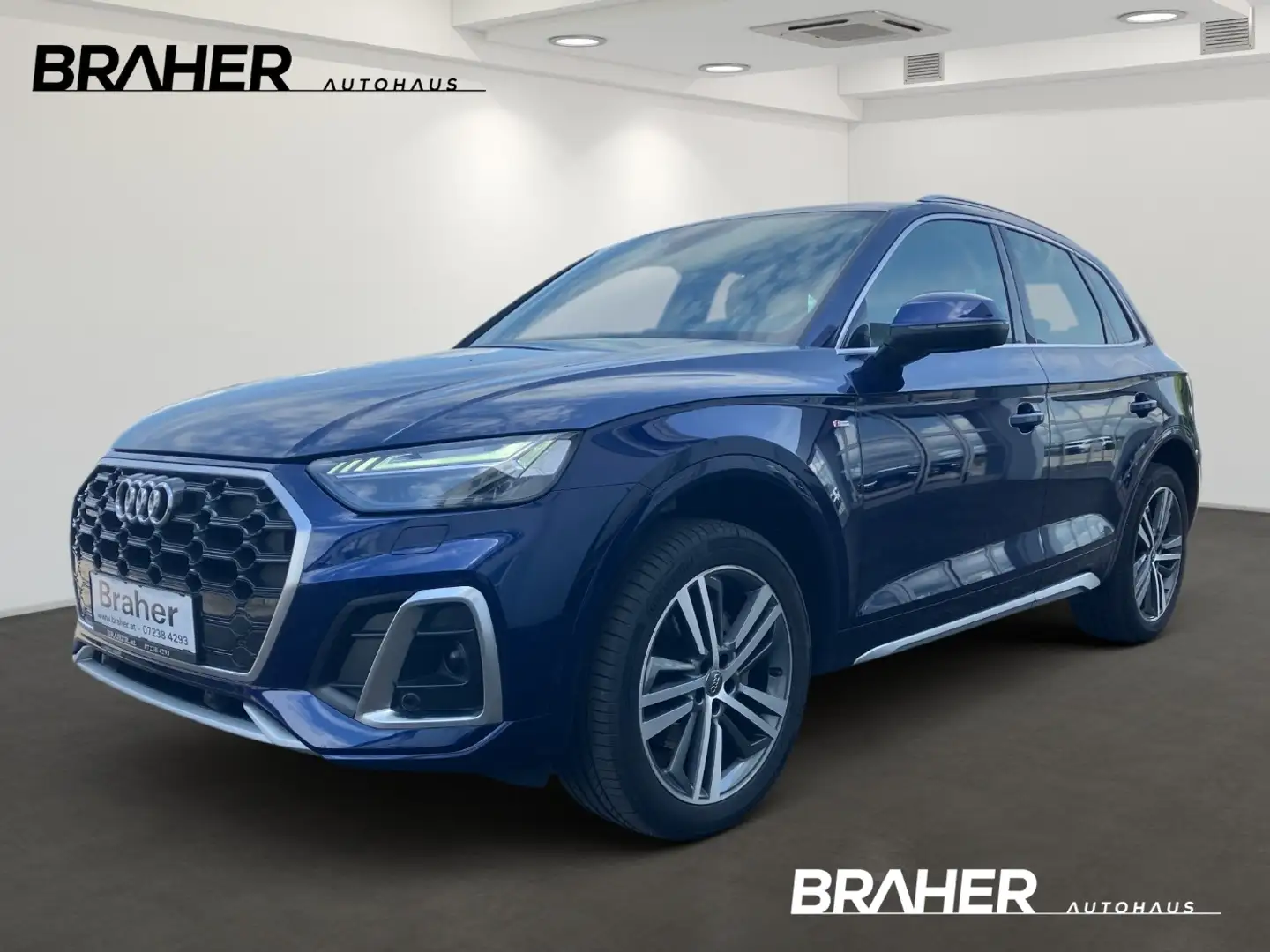 Audi Q5 40 2.0 TDI quattro S-Line Navi RKam PTS DAB Blau - 1