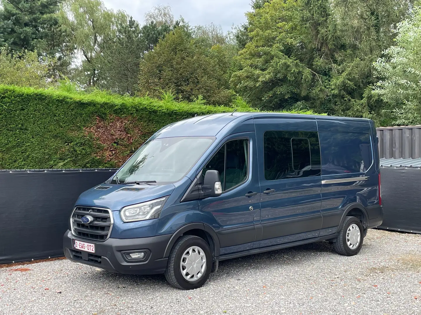 Ford Transit Transit L3H2 - 6 zitpl - dubbel cabine - BTW -full Bleu - 1
