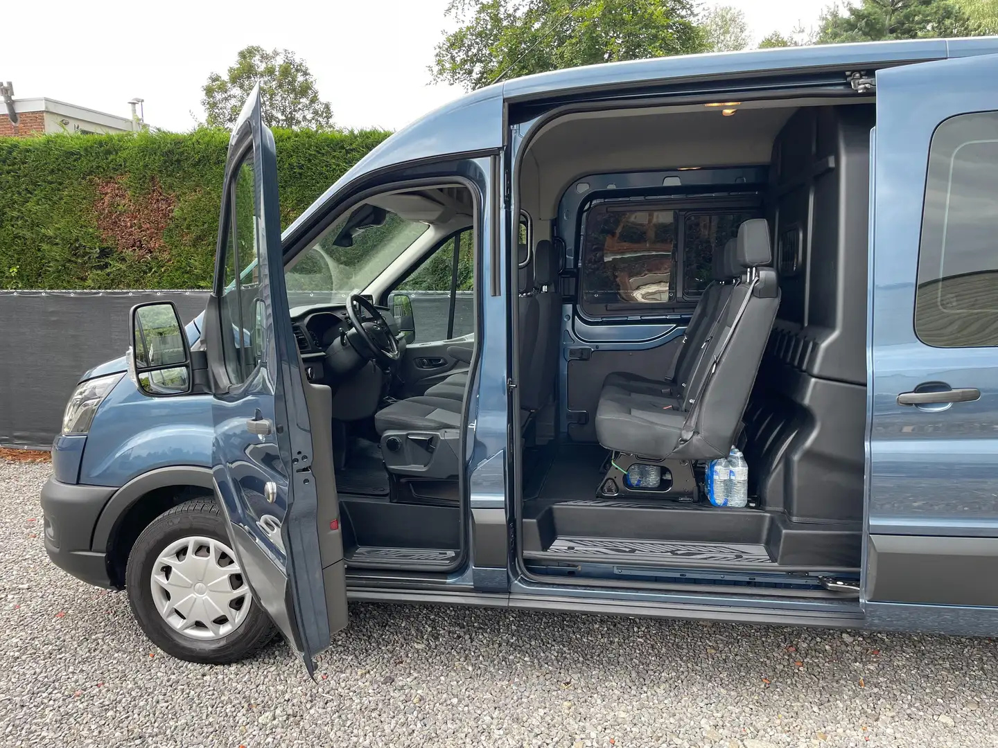 Ford Transit Transit L3H2 - 6 zitpl - dubbel cabine - BTW -full Bleu - 2