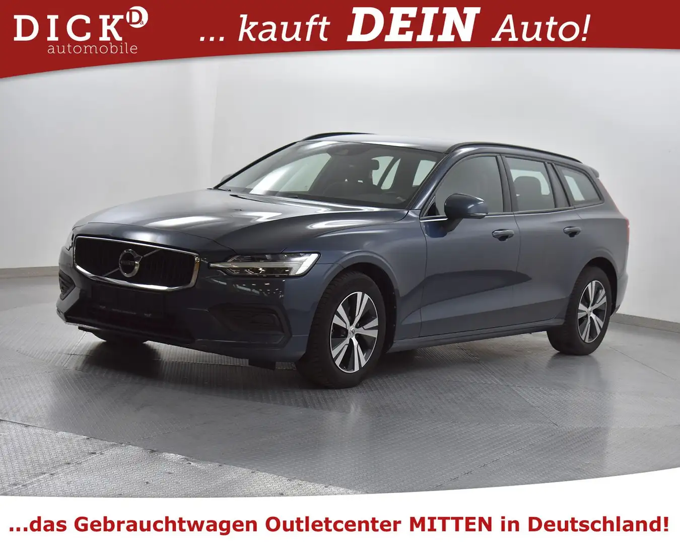 Volvo V60 Kombi D3 VIRTU+NAVI+LEDER+SHZ+LED+HIGH+TEMP Blau - 2