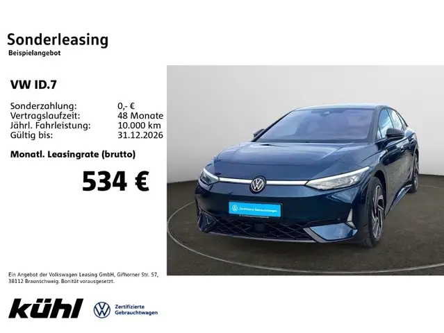 Volkswagen ID.7 250 kW 4M GTX AHK,LM20,DCC,