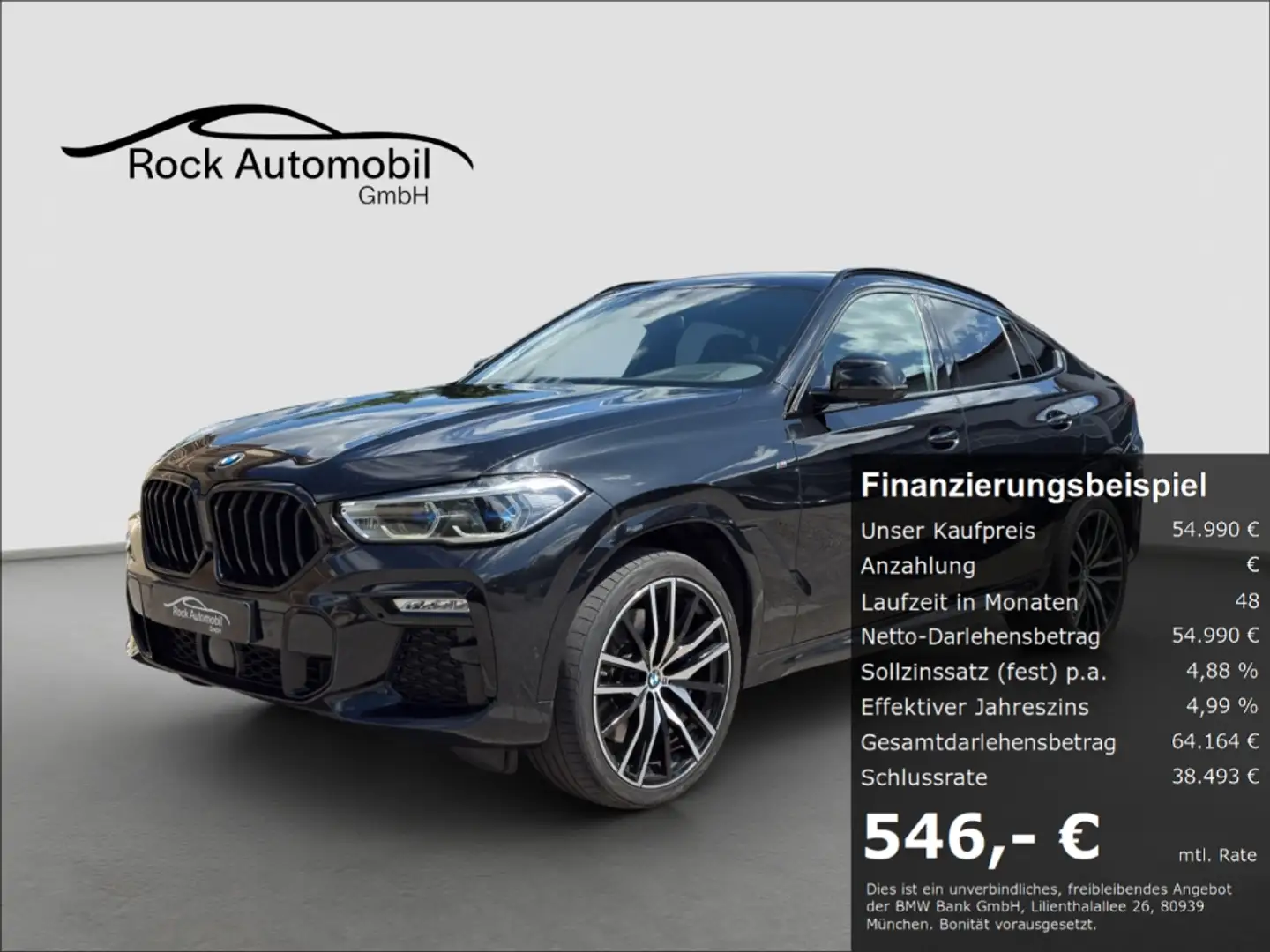 BMW X6 xDrive 40 d M Sport Laser AHK 1. Hand *Garantie* Noir - 1