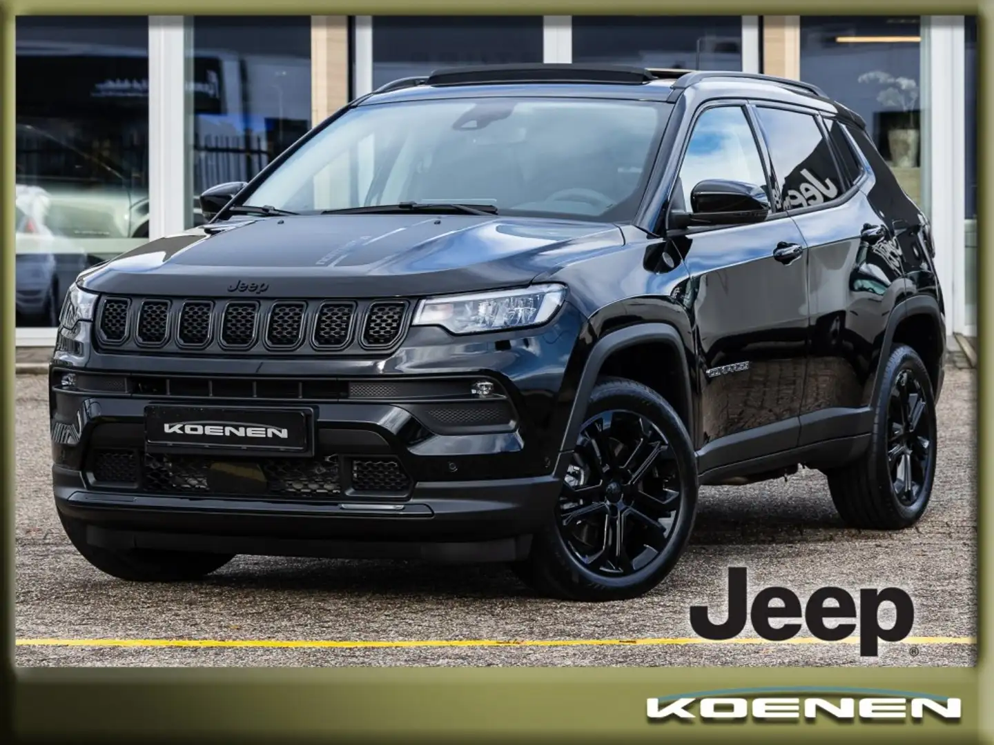 Jeep Compass 4xE 240 pk 4x4 Auto. PHEV North-Star SUPER AKTIE ! Zwart - 1