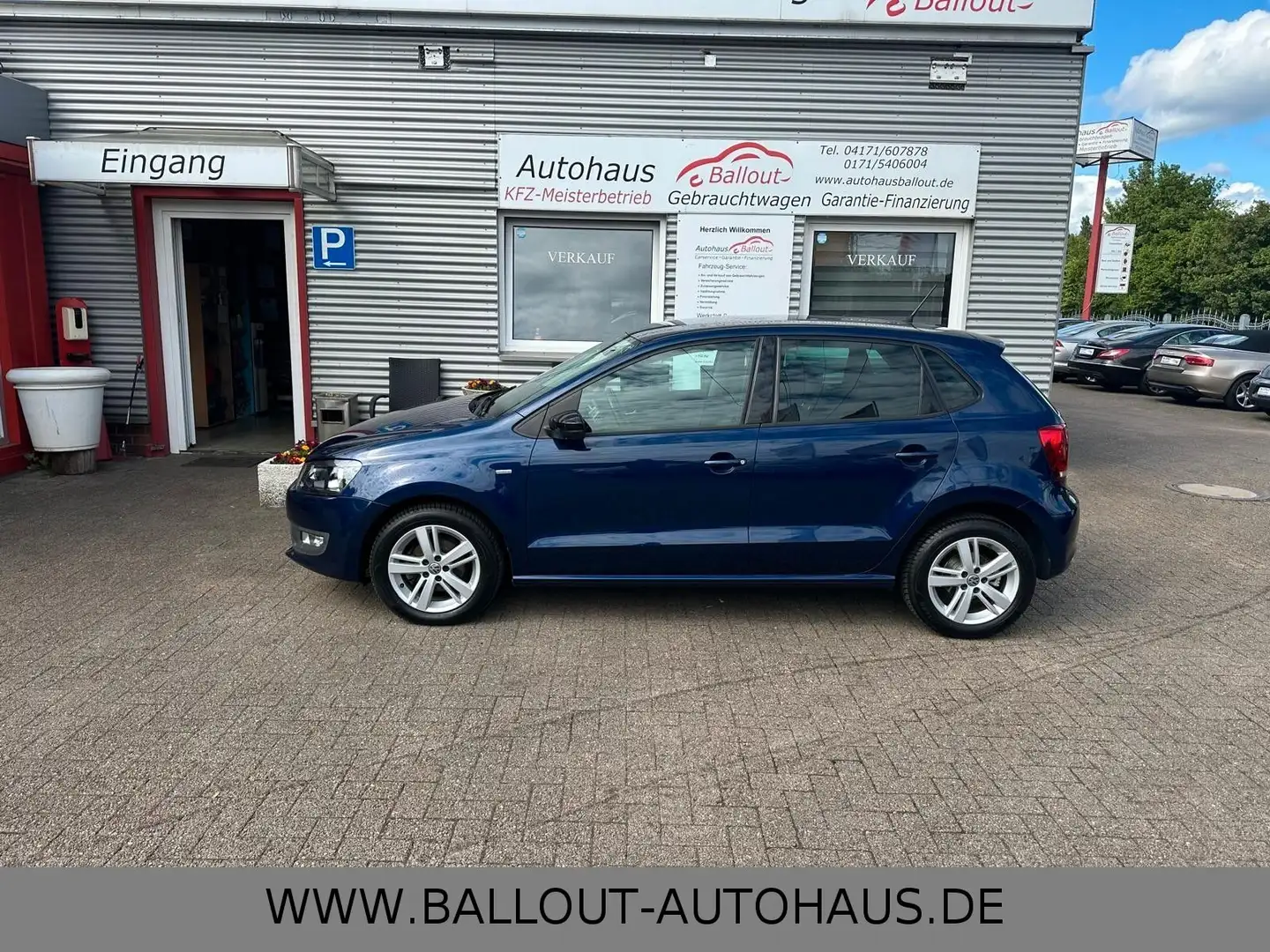 Volkswagen Polo V Match BlueMotion*2.HAND*KLIMA*TEMPO*SHZ* Blau - 1