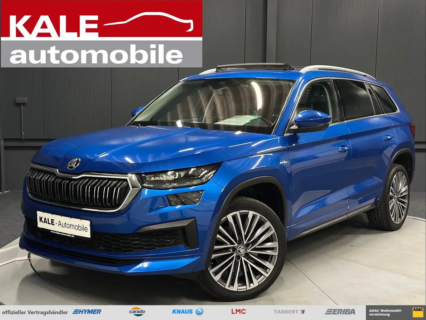 Skoda Kodiaq L&K 4x4 *20Zoll*PANORAMA*LEDER*DCC*360*Massage* Albastru - 1