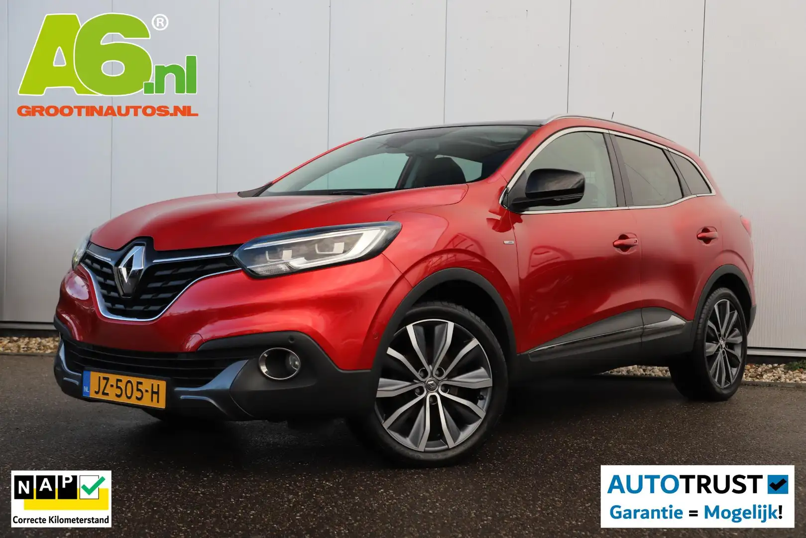 Renault Kadjar 1.2 TCe Bose 131PK Trekhaak Panoramadak Lederen Be Rood - 1