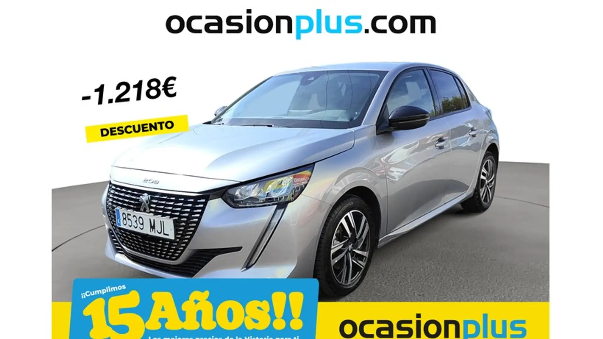 Peugeot 208 1.2 Puretech S&S Allure 100 Grau - 1