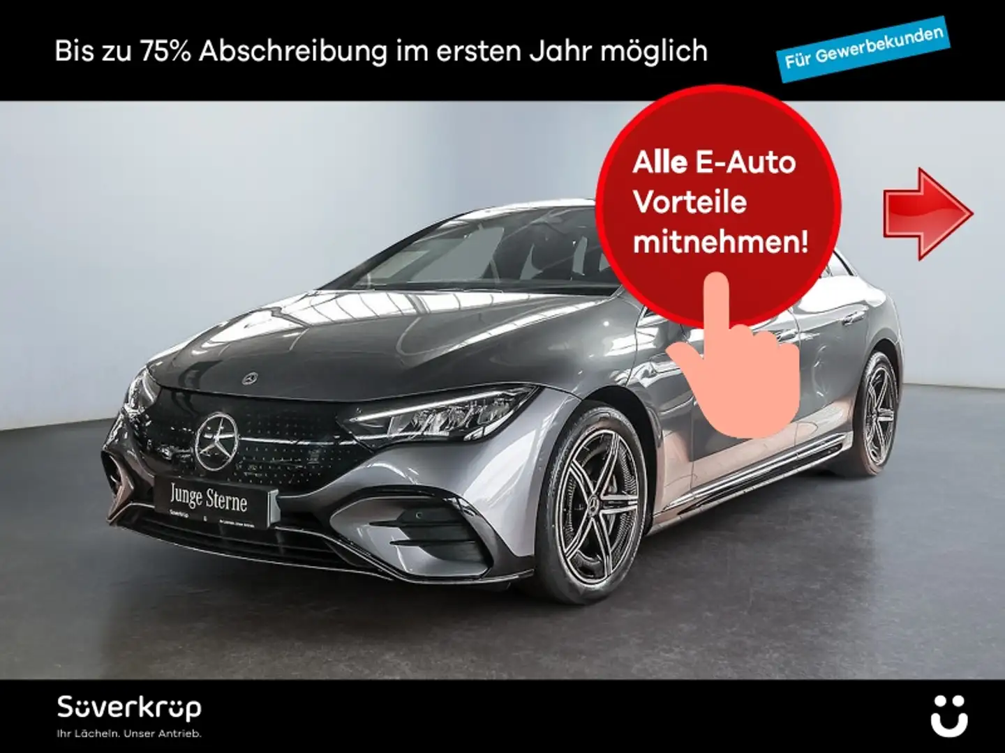 Mercedes-Benz EQE 500 4M , AMG BURM MEMO DISTR KAMERA PANO PDC Grau - 1