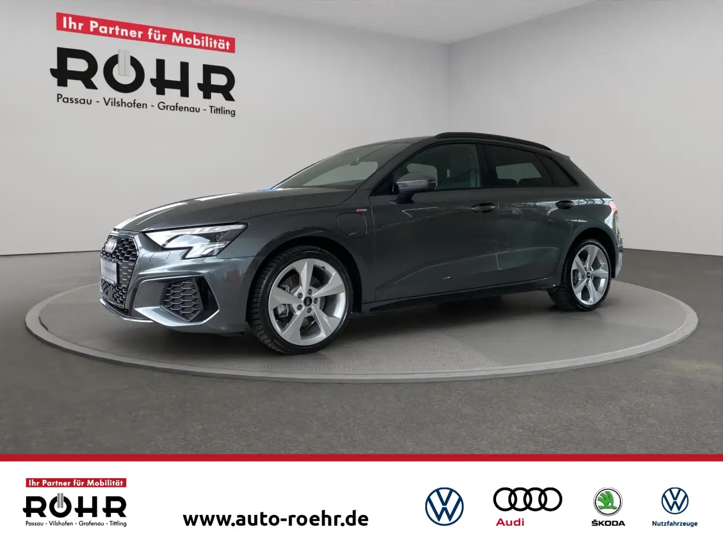 Audi A3 Sportback TFSI e S line (NAVI.SHZ.PDC.AHK.DAB.virt Grau - 1